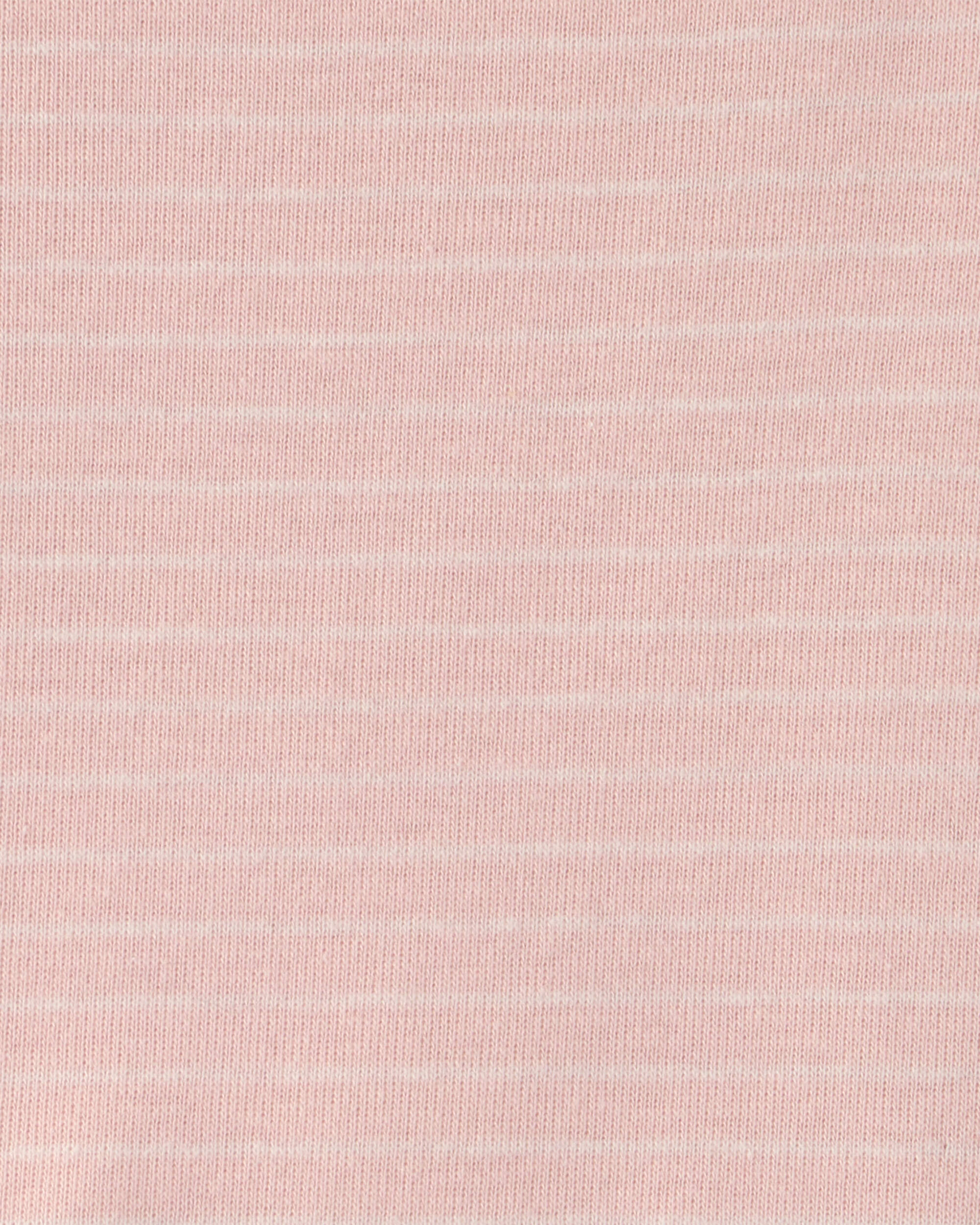 Baby Girl 6-Pack Bunny Long-Sleeve Bodysuits - Pink/Ivory