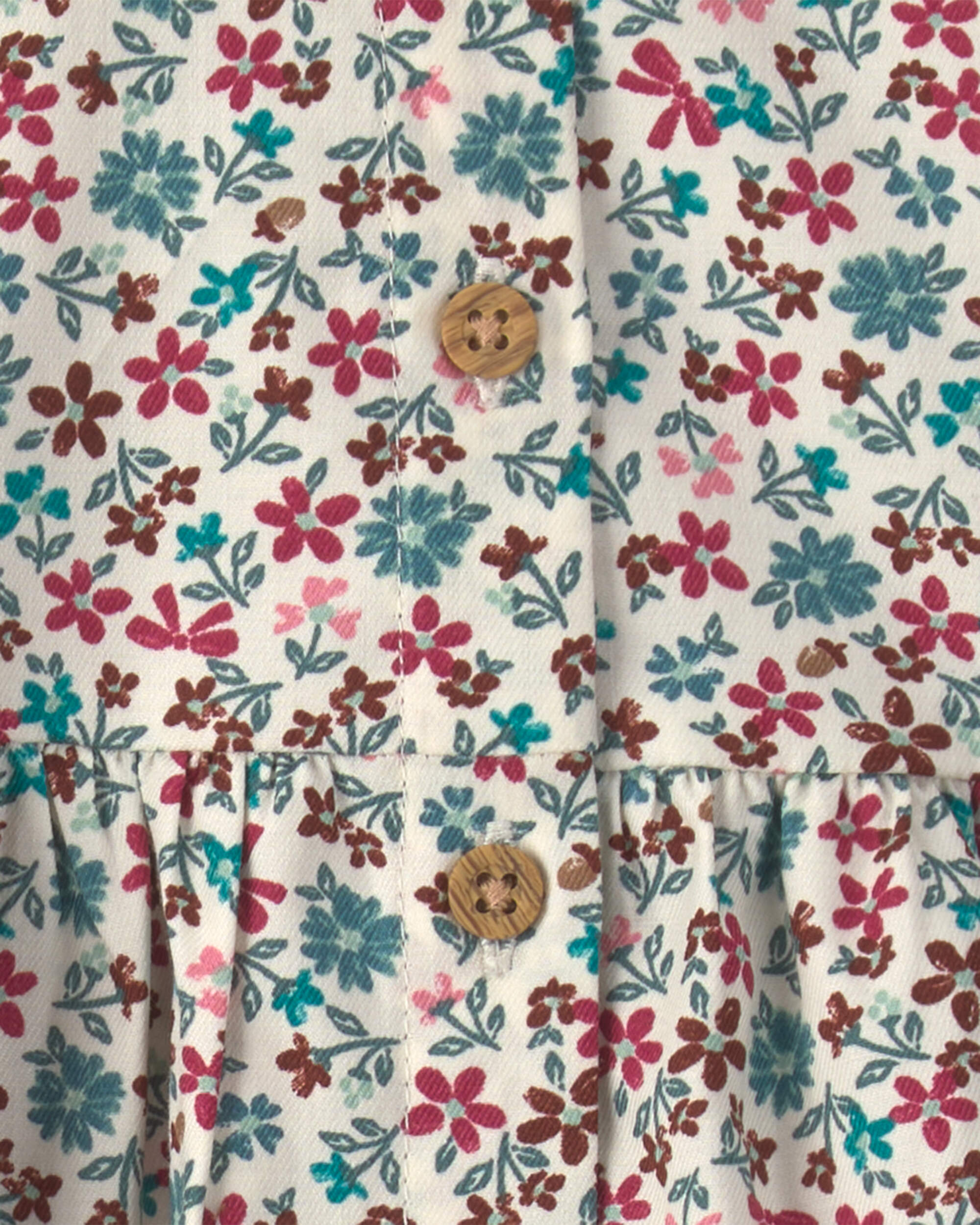 Baby Girl 3-Piece Floral Long-Sleeve Top & Pant Set