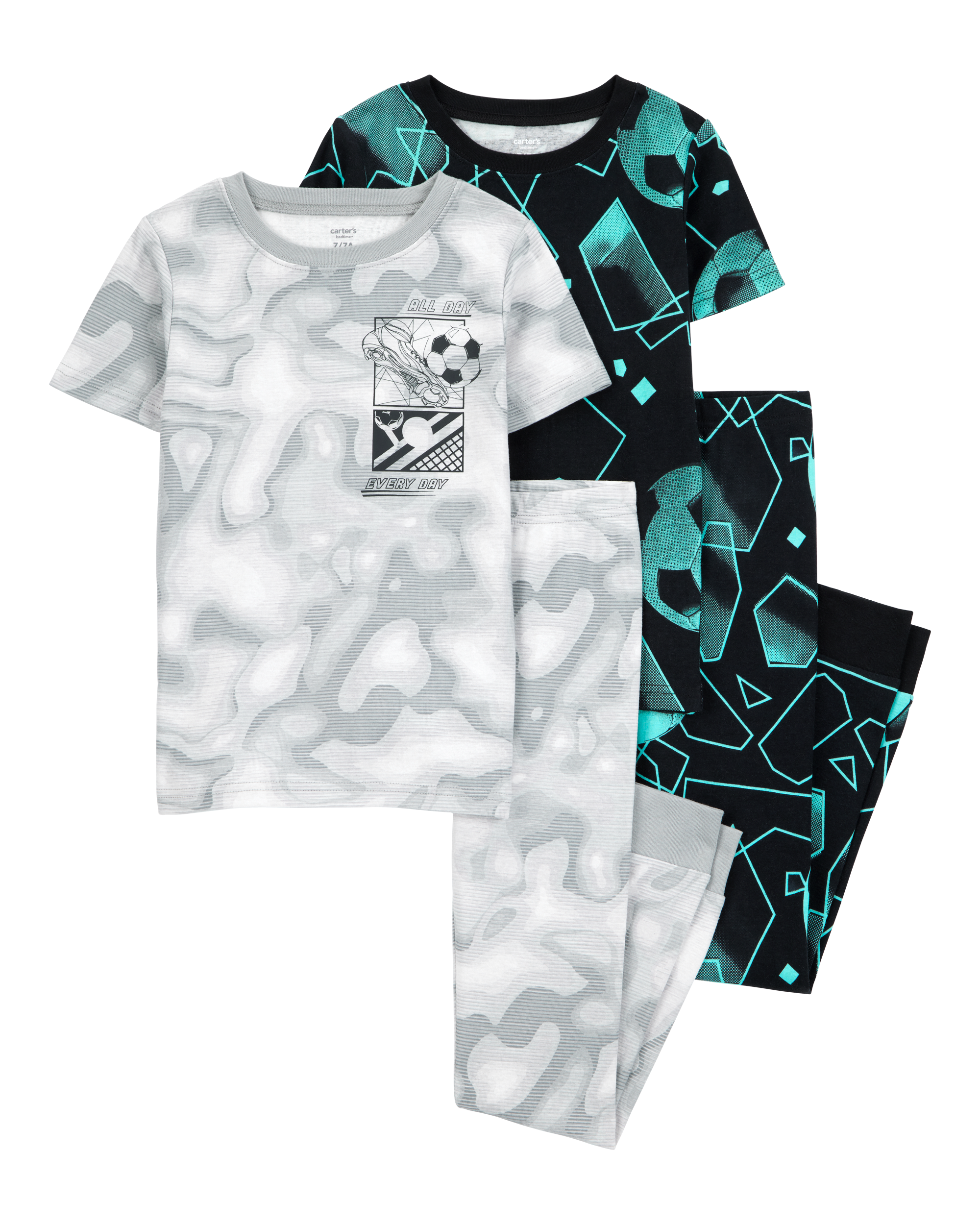 Kid 4-Piece Sports Cotton Pyjamas
