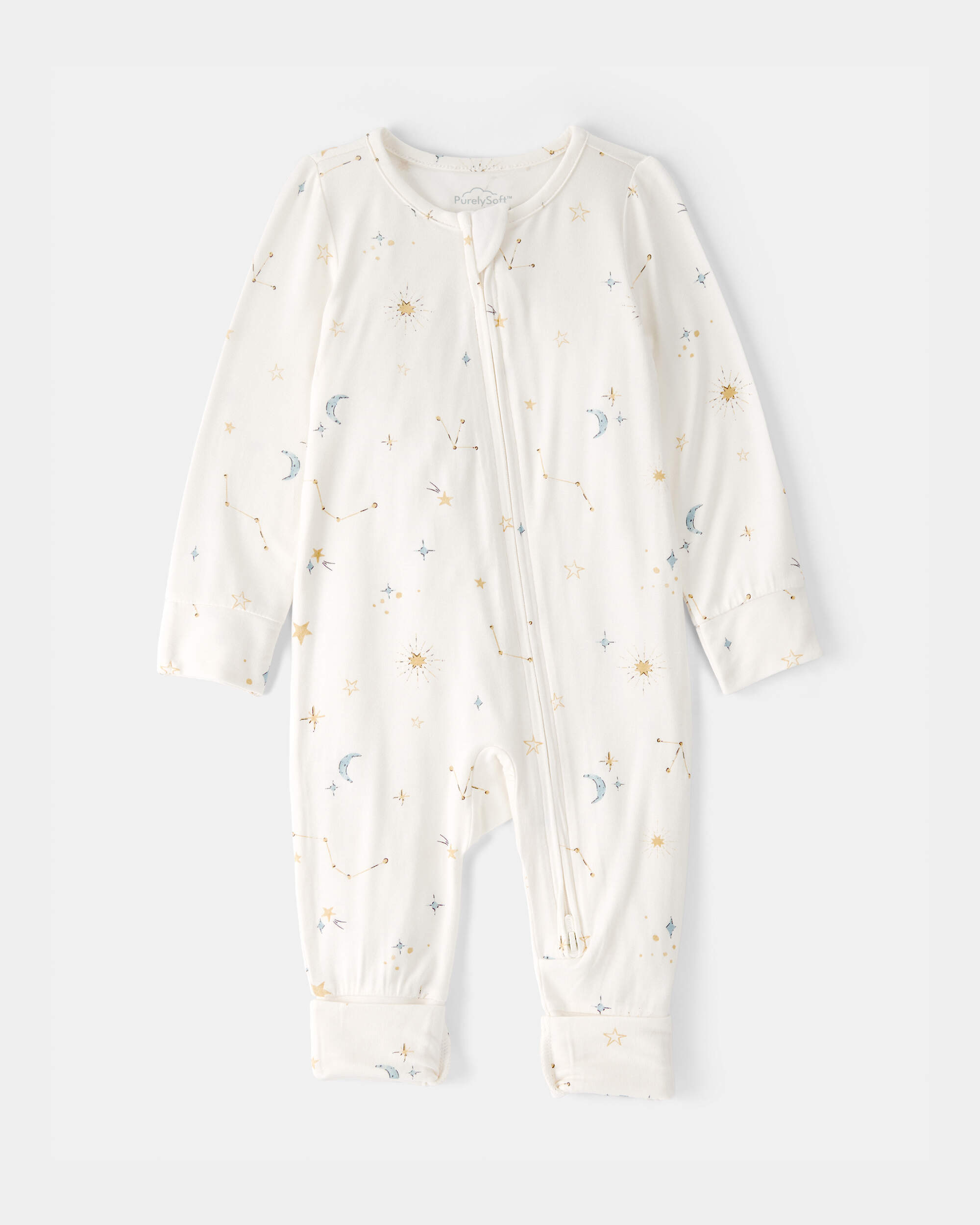 Baby Constellation 2-Way Zip PurelySoft Sleeper - Cream