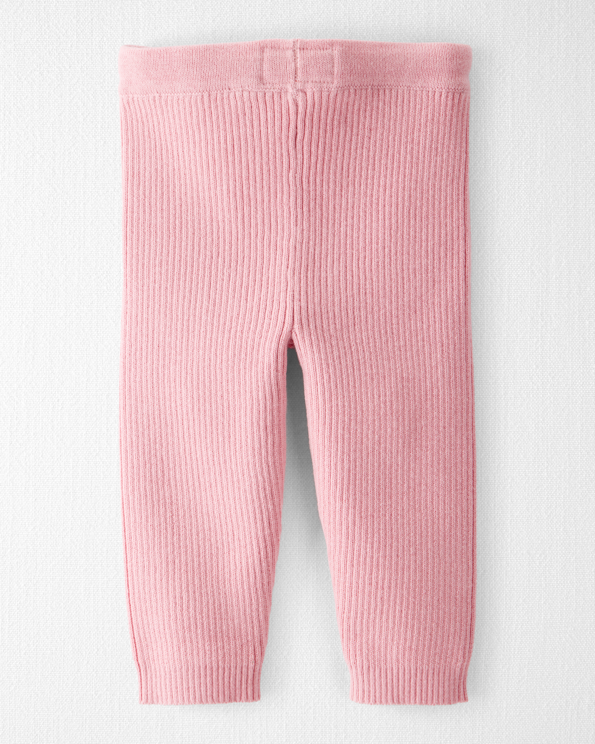 Baby Girl Organic Cotton Sweater Knit Pants