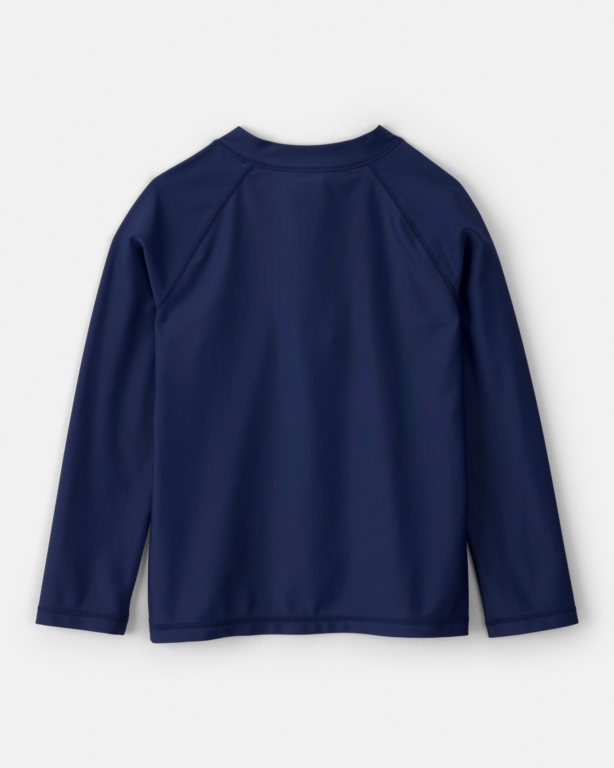 Boys 2-Piece Long-Sleeve Rashguard & Sailboat Swim Trunks Set - Blue
