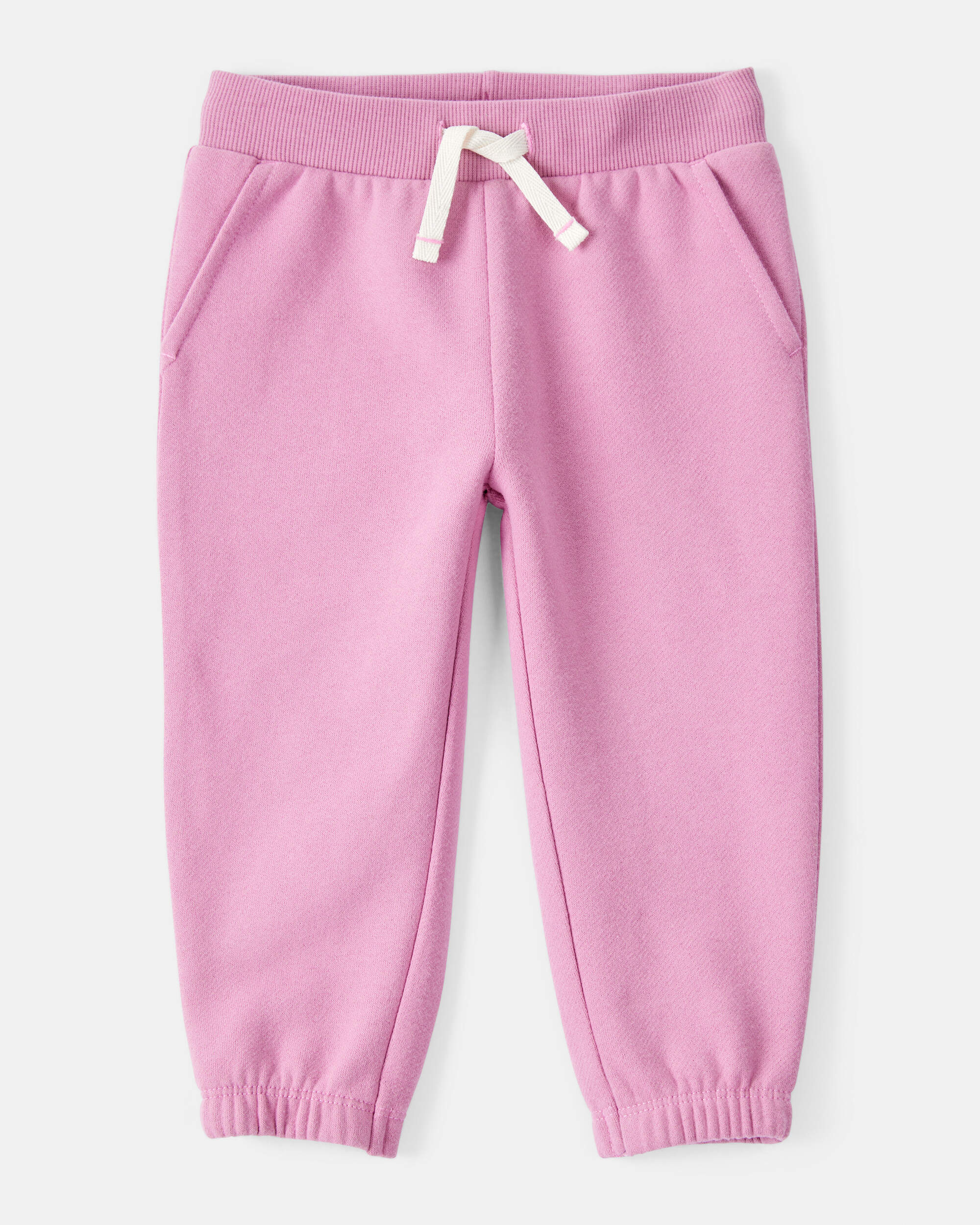 Baby Girl Cotton Joggers - Pink