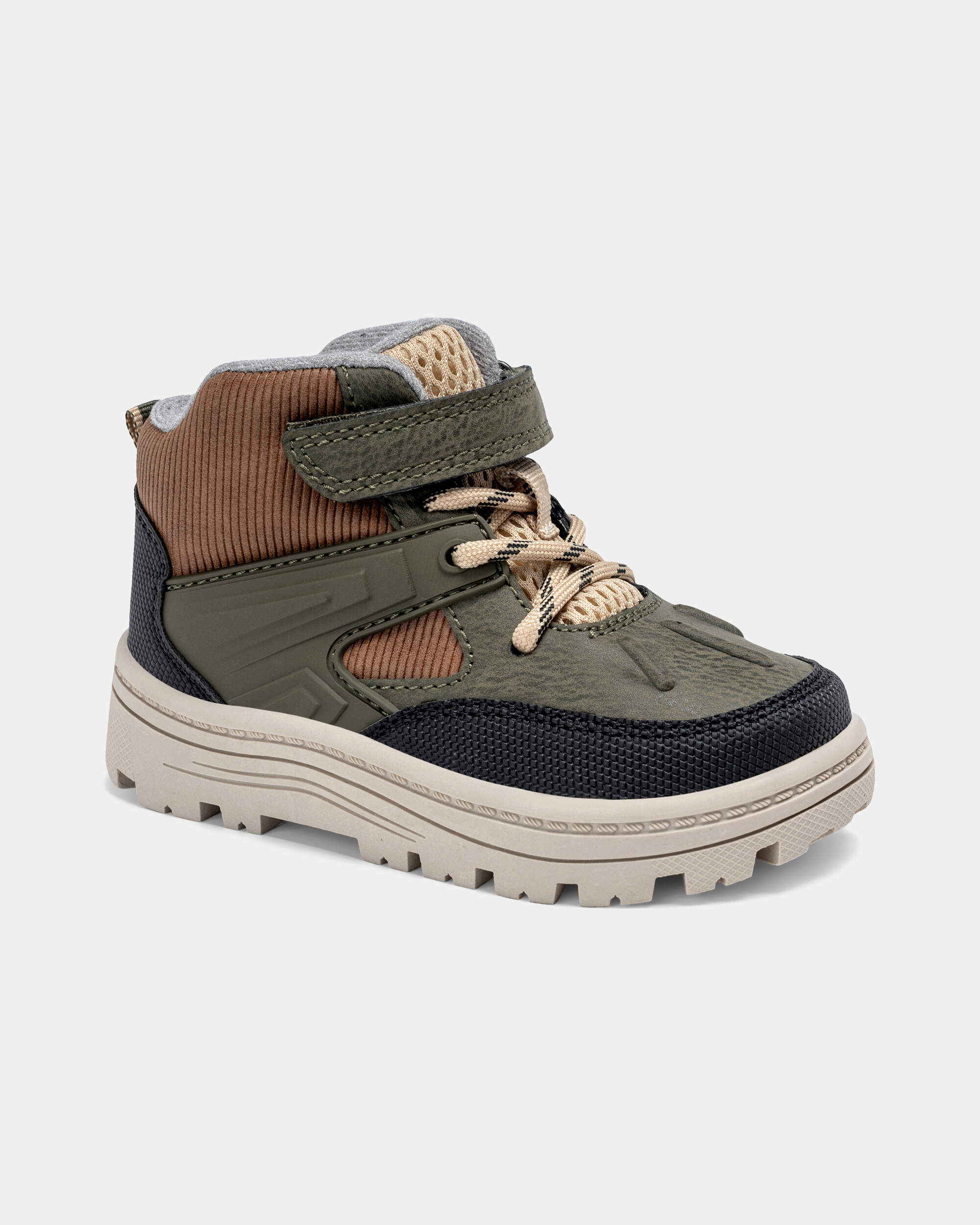 Toddler Boy Ankle Boots - Olive