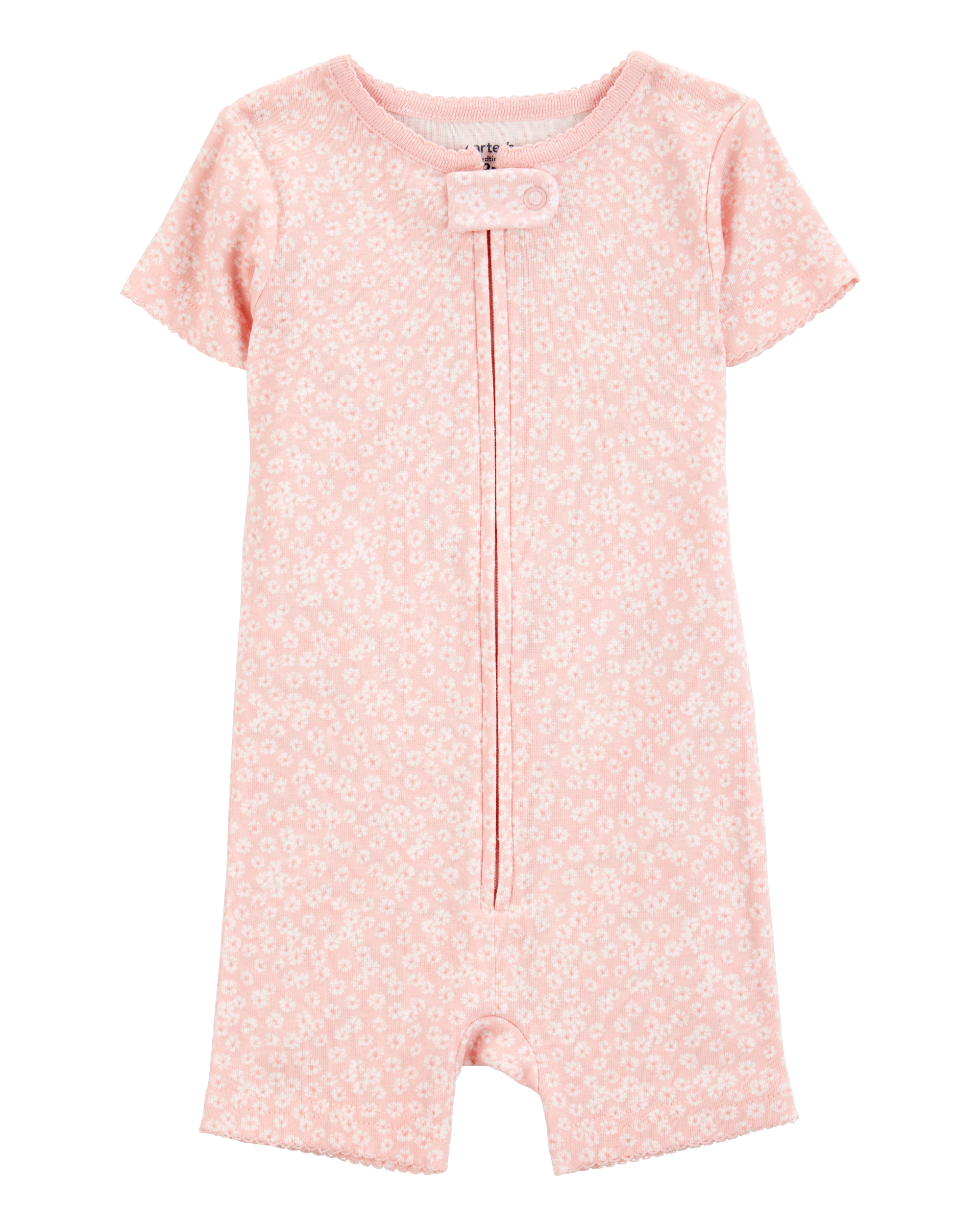 Baby 1-Piece Floral 100% Snug Fit Cotton Romper PJs