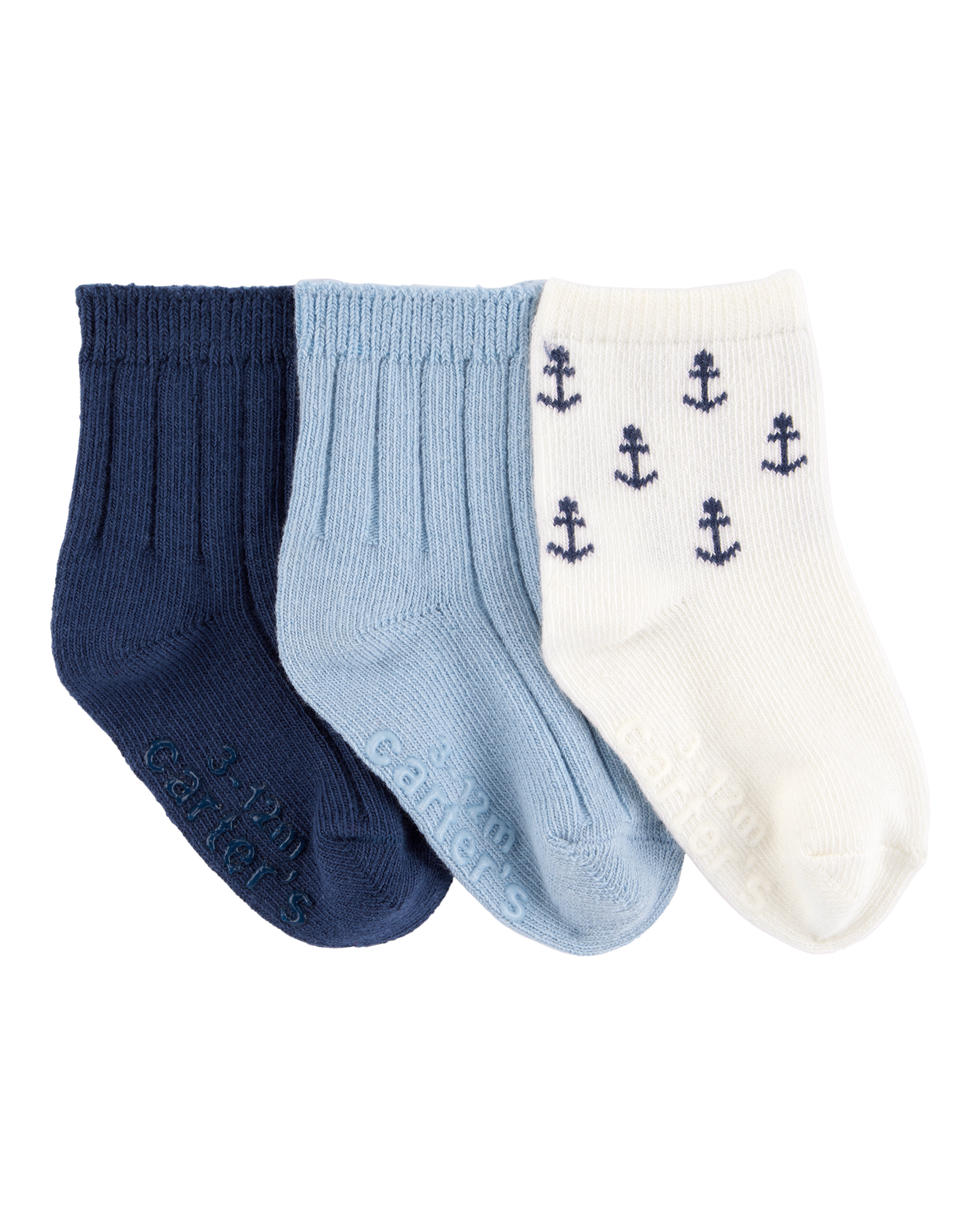 Baby 3-Pack Anchor Booties