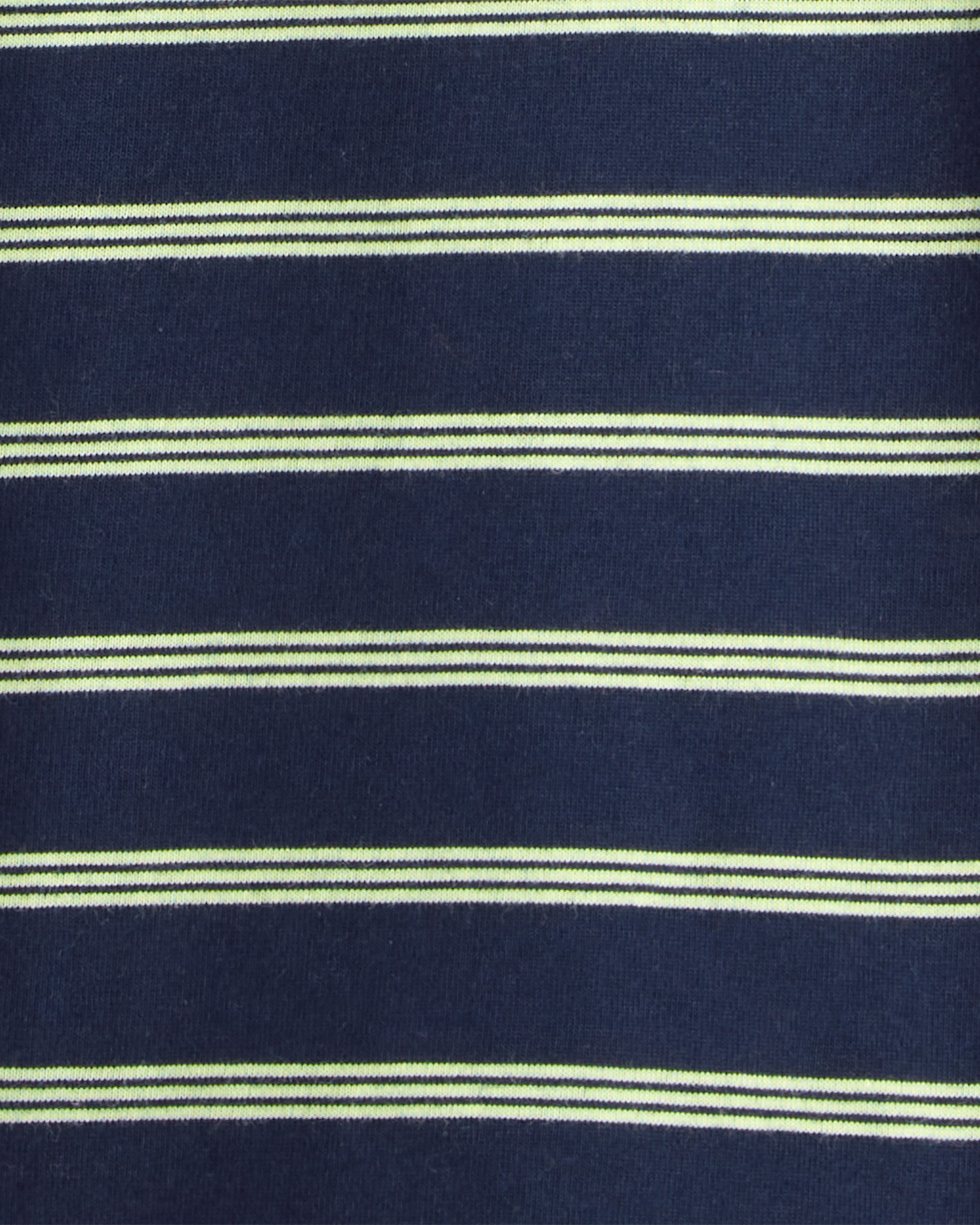 Toddler Boy Striped Long-Sleeve T-Shirt - Navy/Green
