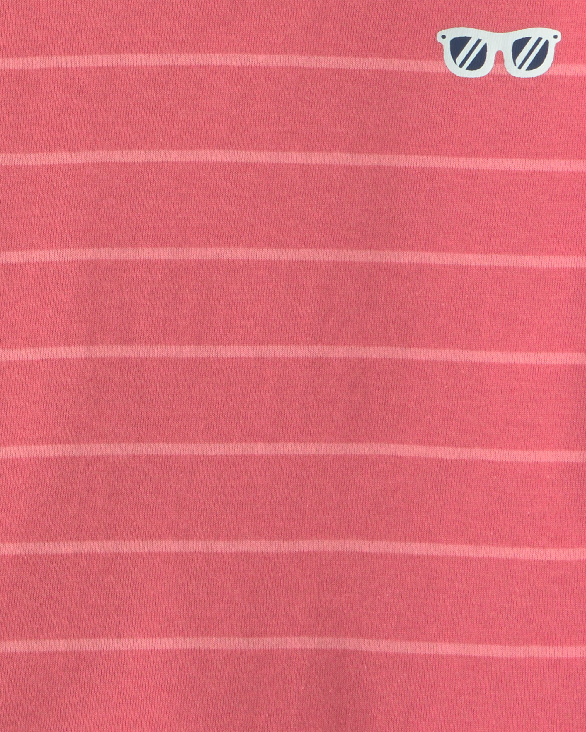 Toddler Boy Coral Striped Set - Orange