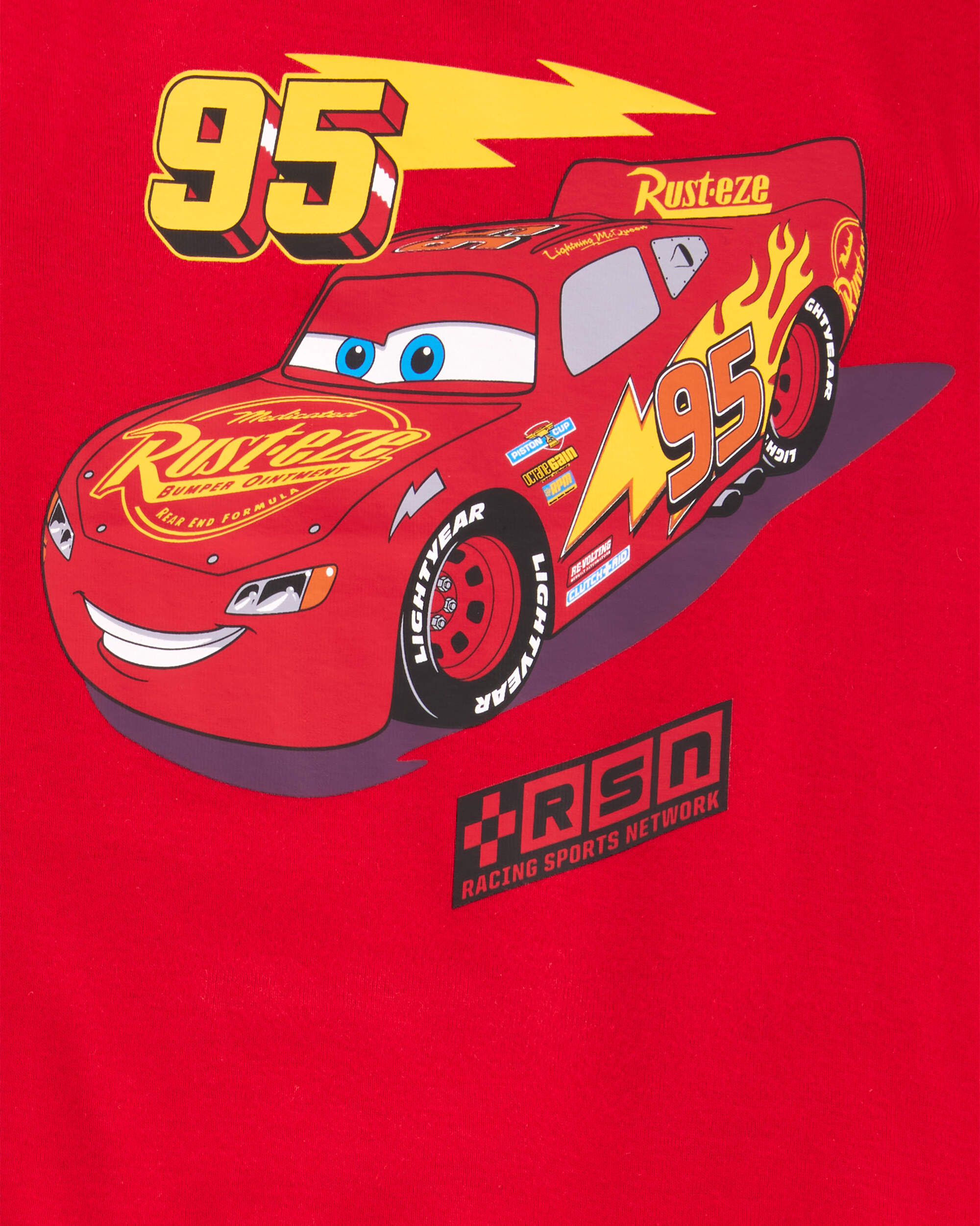 Toddler Boy Cars Snug Fit Cotton 2-Piece Pyjamas - Red