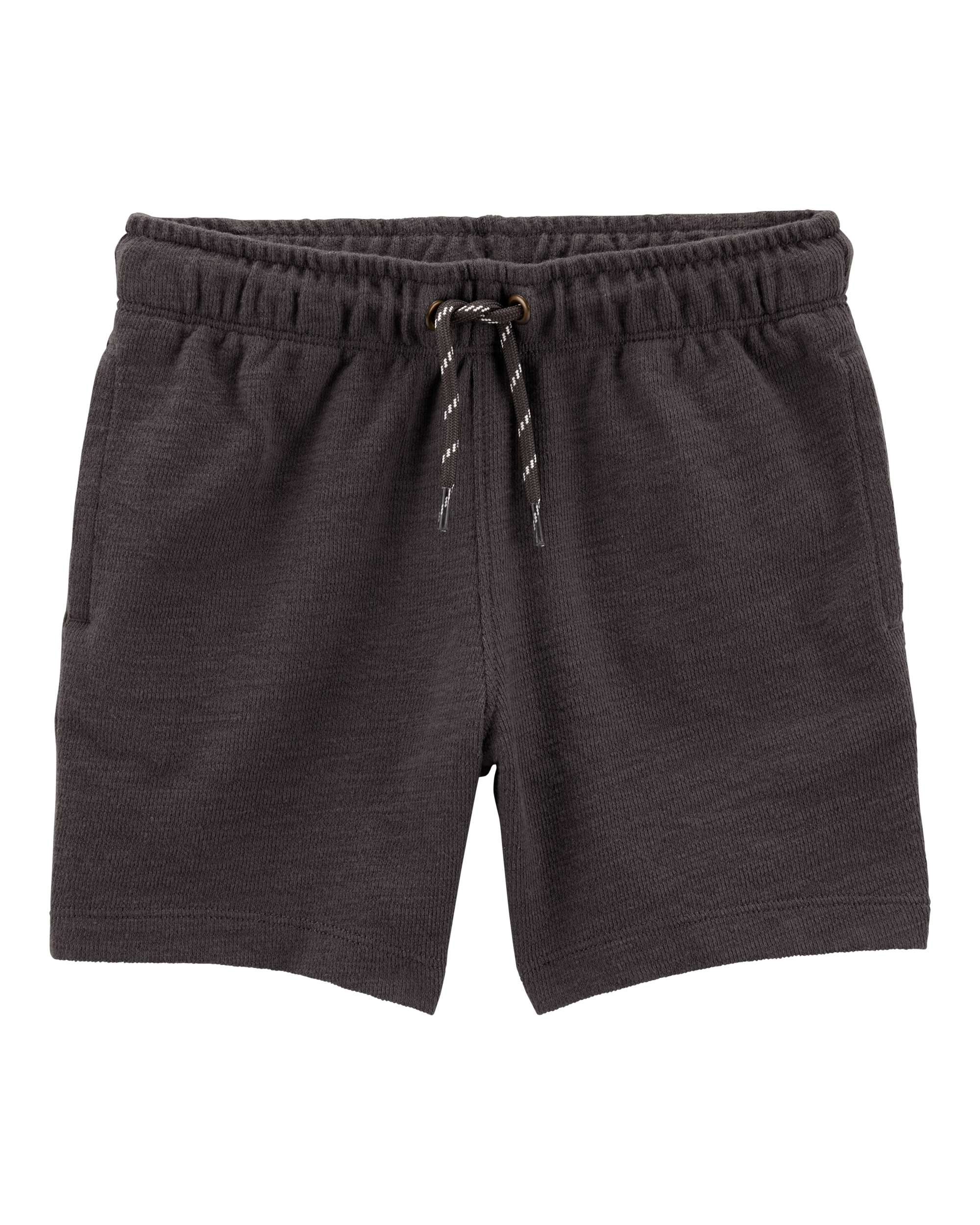 Toddler Pull-On Cotton-Blend Shorts - Black