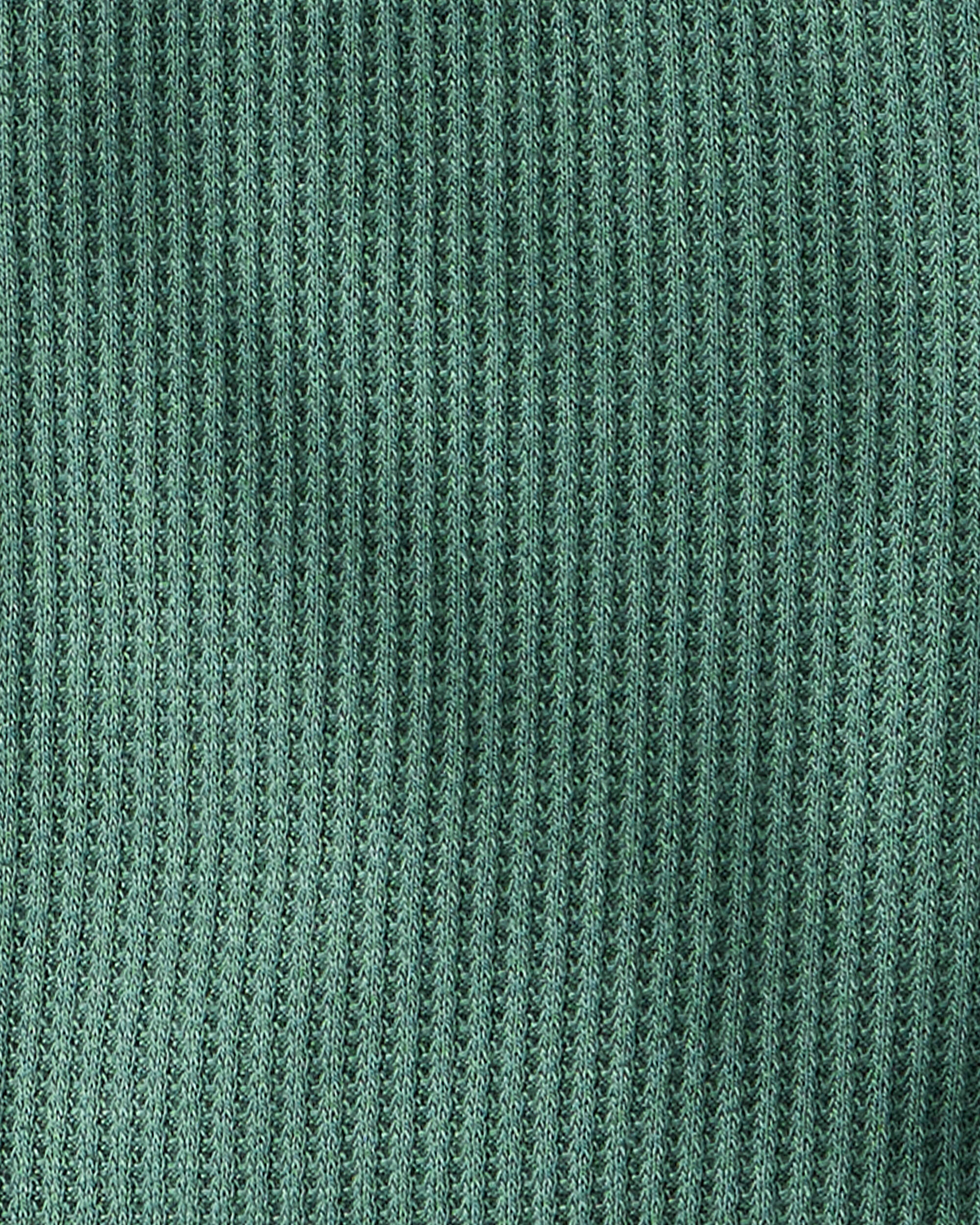 Baby Solid Print PurelySoft Long-Sleeve Sleeper - Green