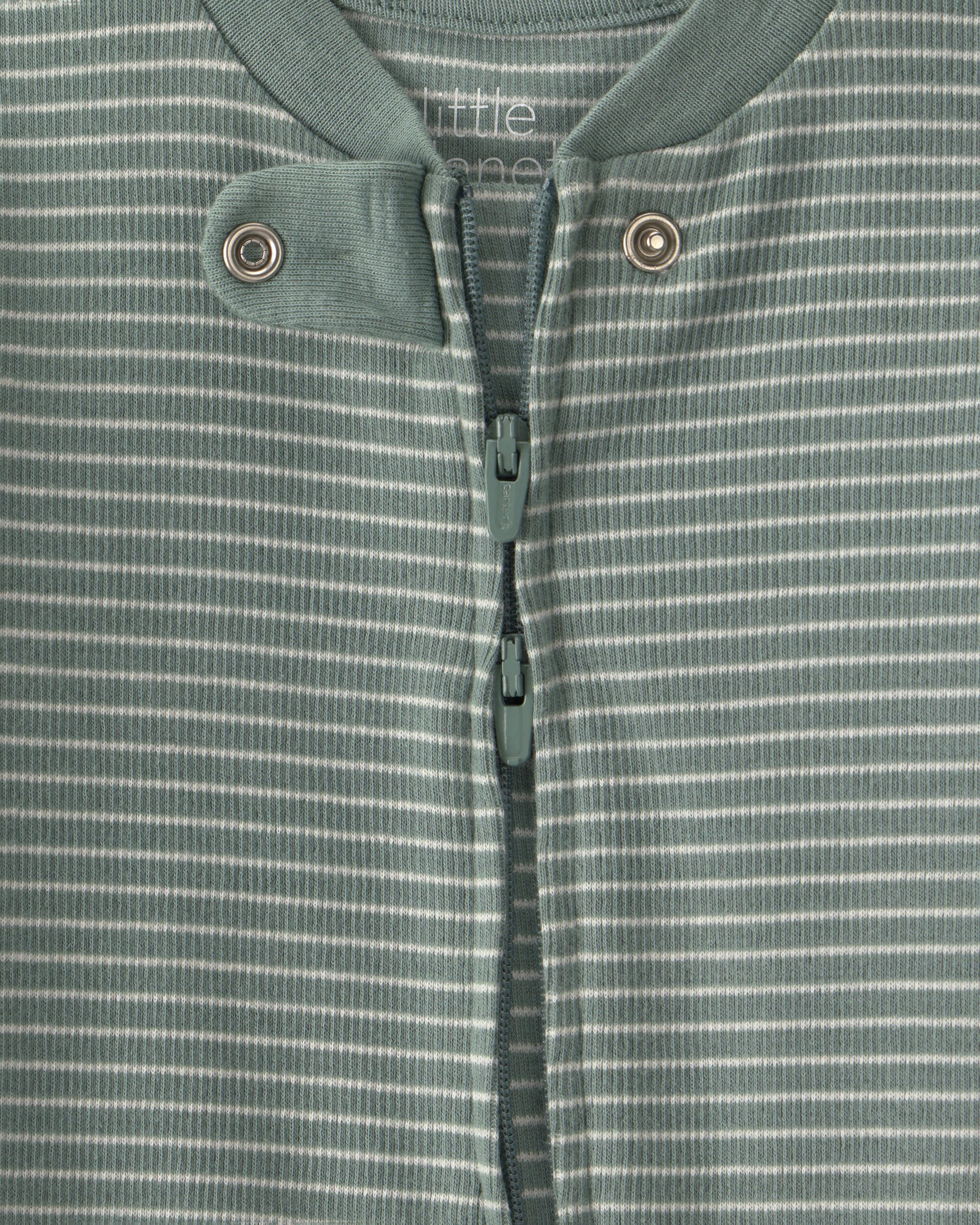 Baby Organic Cotton Ribbed Sleeper Stripes