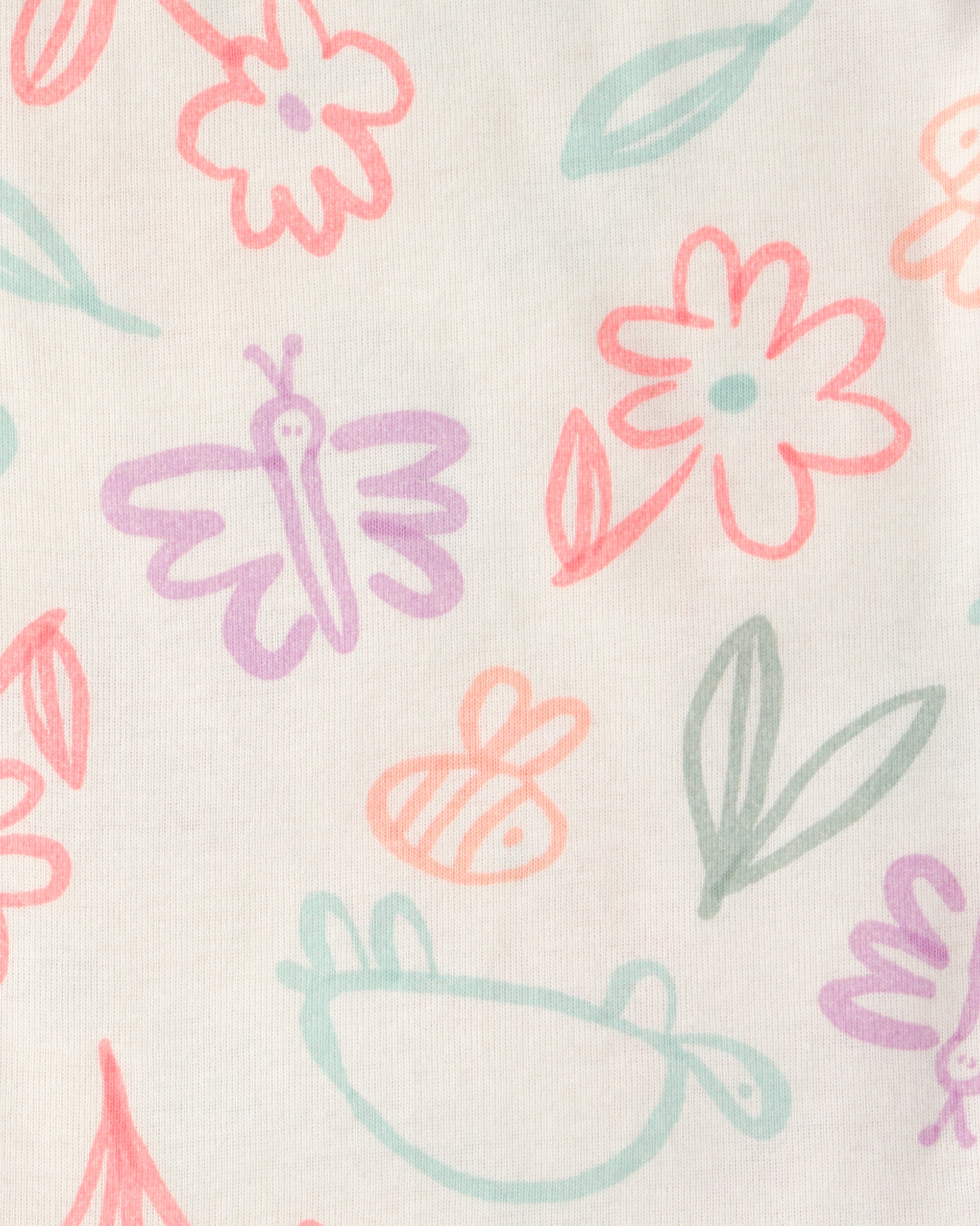 Baby Girl 3-Piece Butterfly Bodysuits & Pant Set - Blue/White