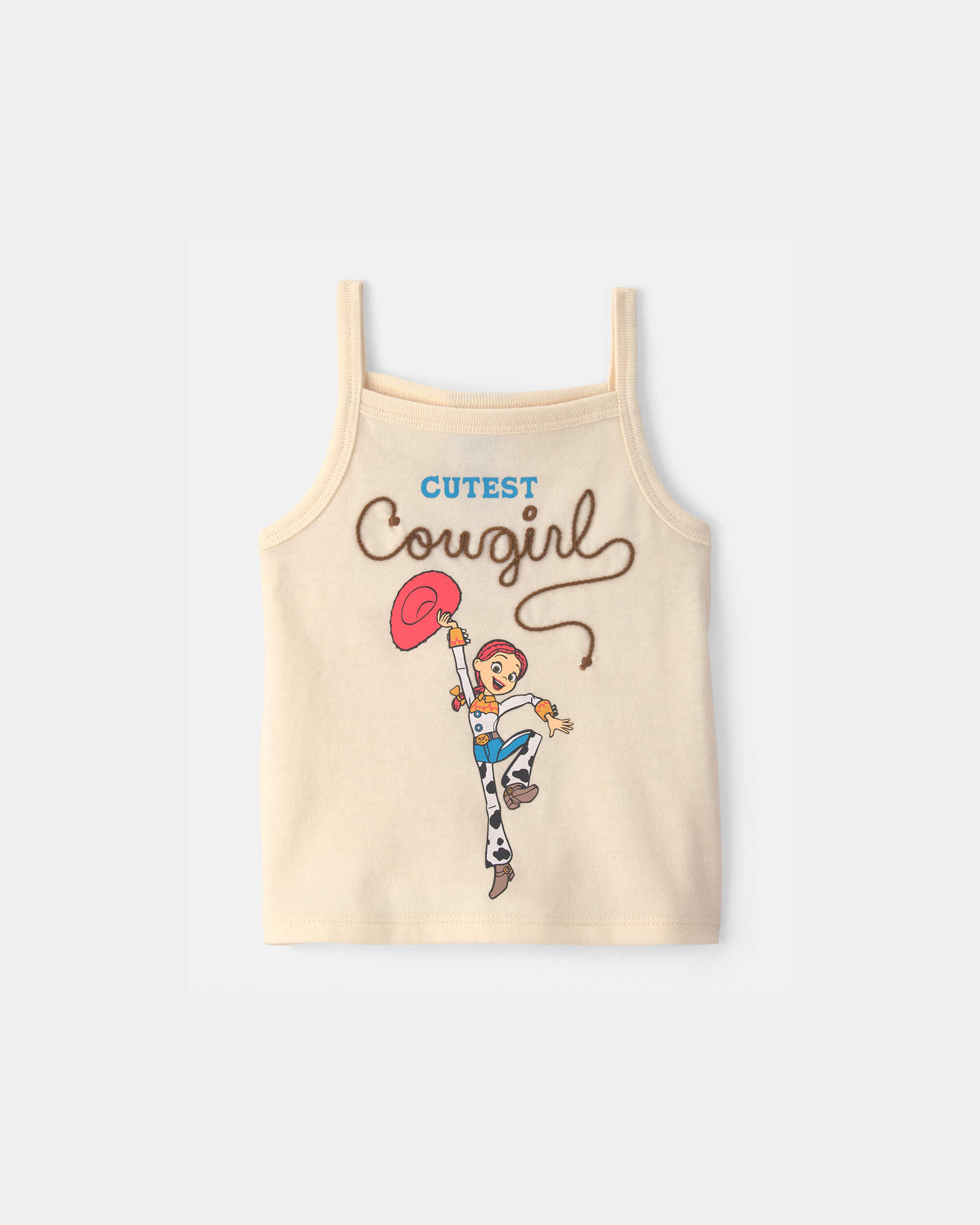 Baby Girl Pixar© Toy Story 'Cutest Cowgirl' Graphic Tank - Cream