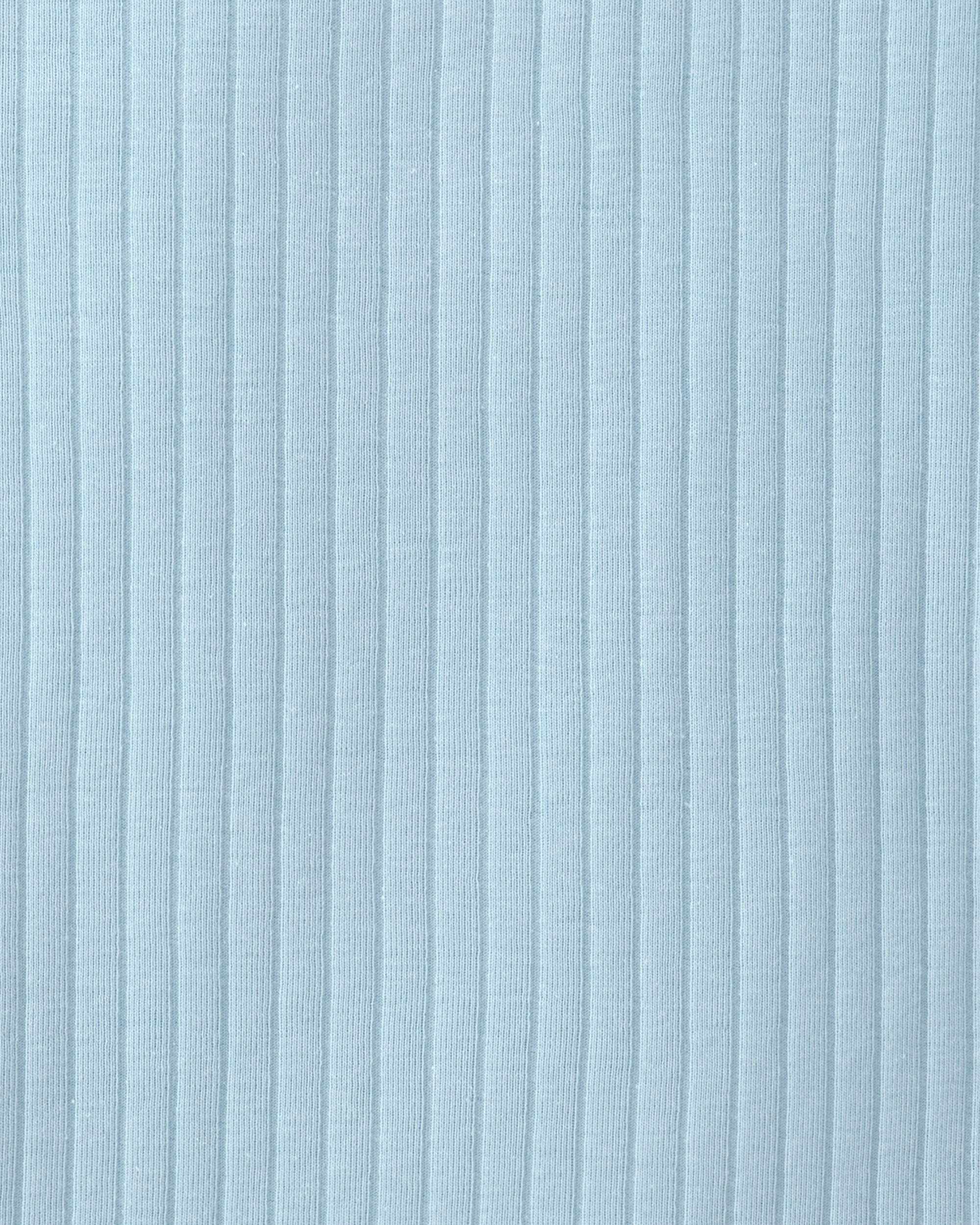 Boys Rib Snug Fit 2-Piece Pyjama Set - Blue