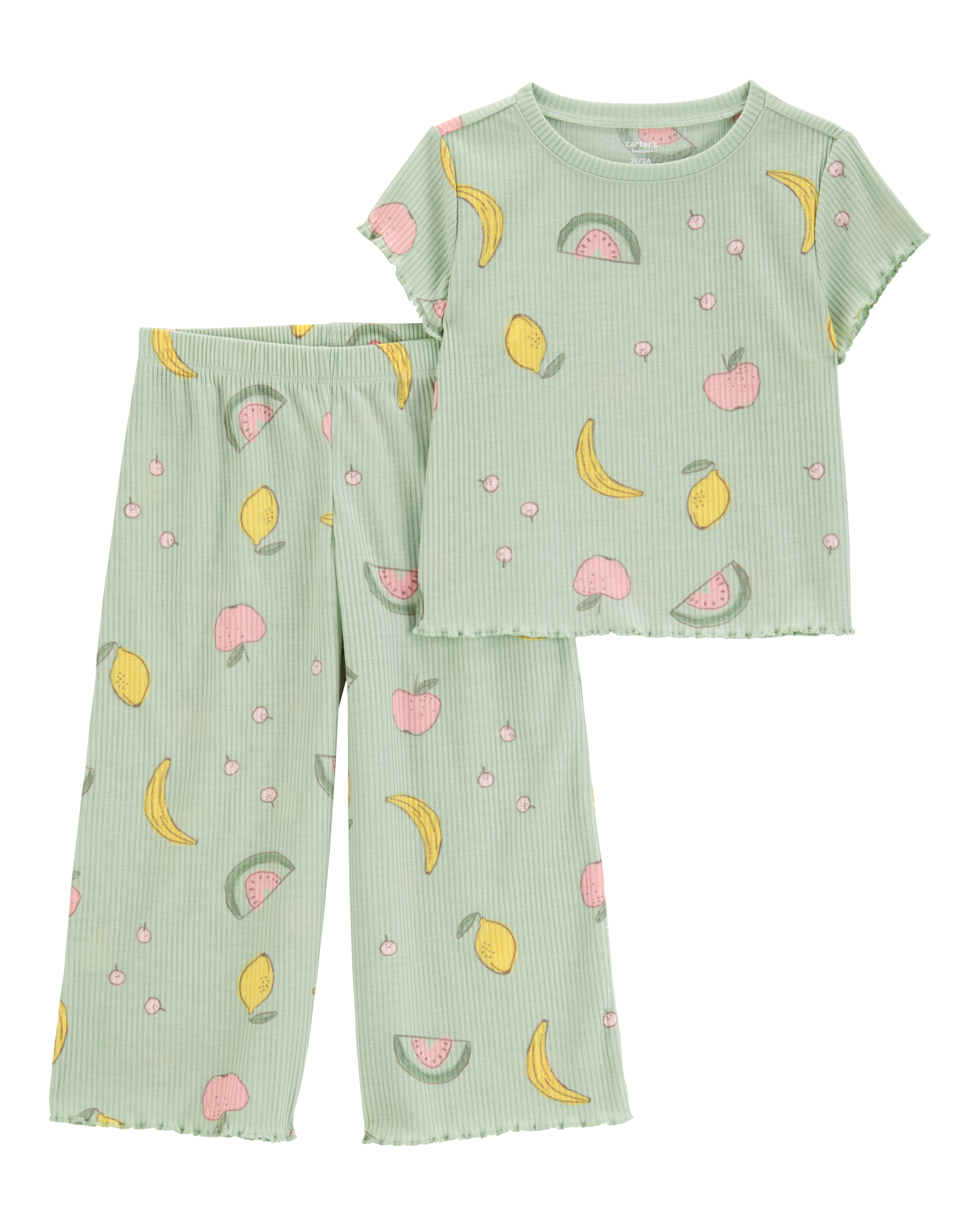 Toddler Fruit Loose Fit 2-Piece Pyjamas - Green