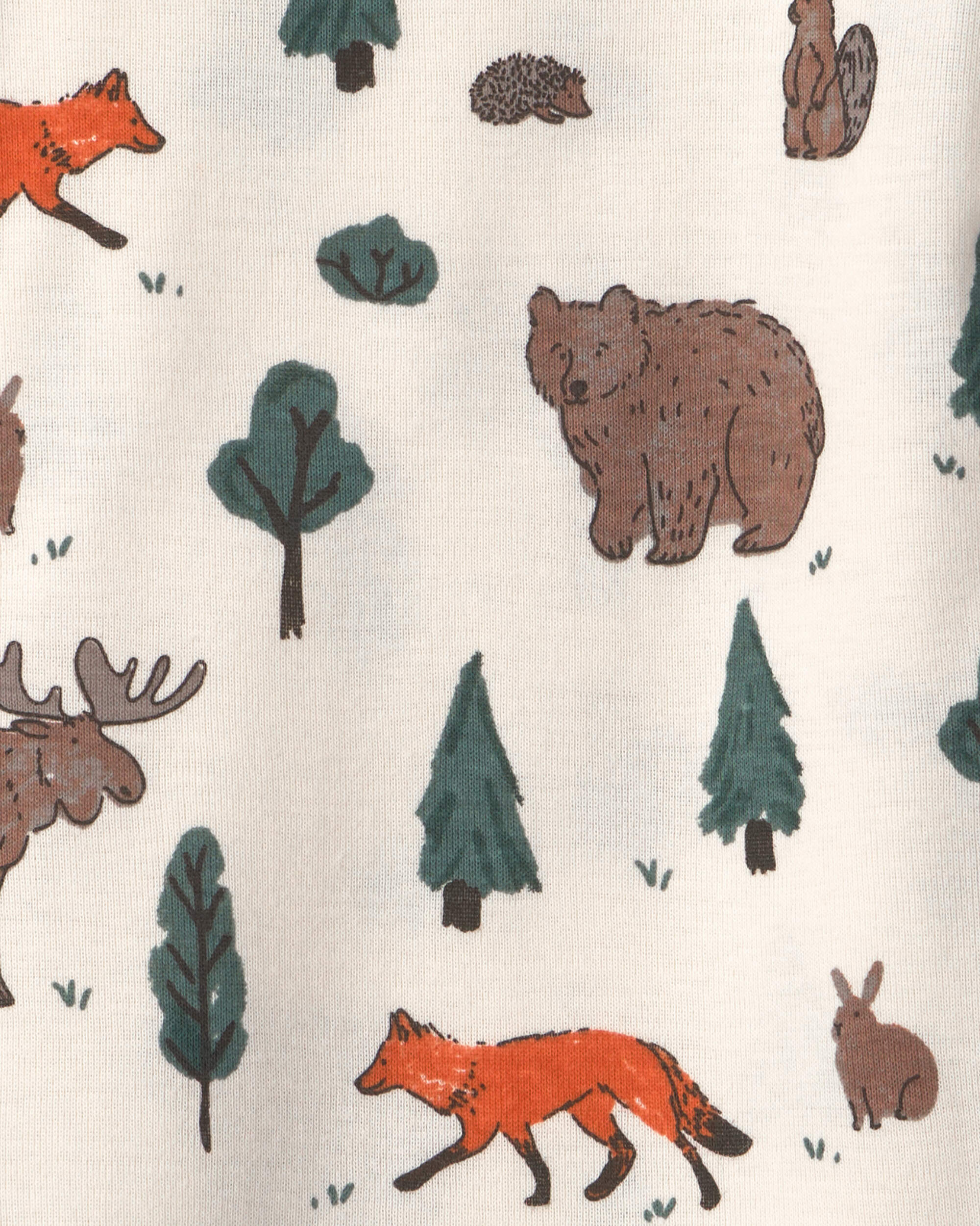 Toddler 2-Piece Organic Cotton Pajamas Woodland Creatures