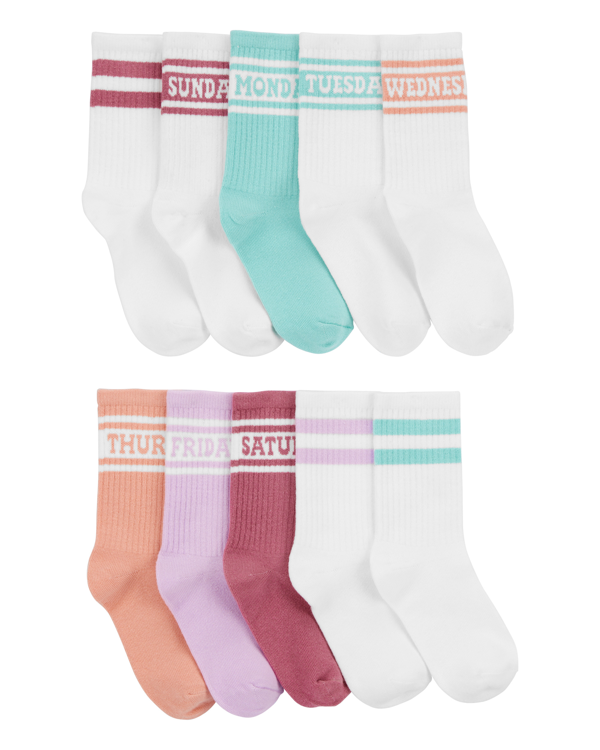 Kid 10-Pack Weekday Crew Socks