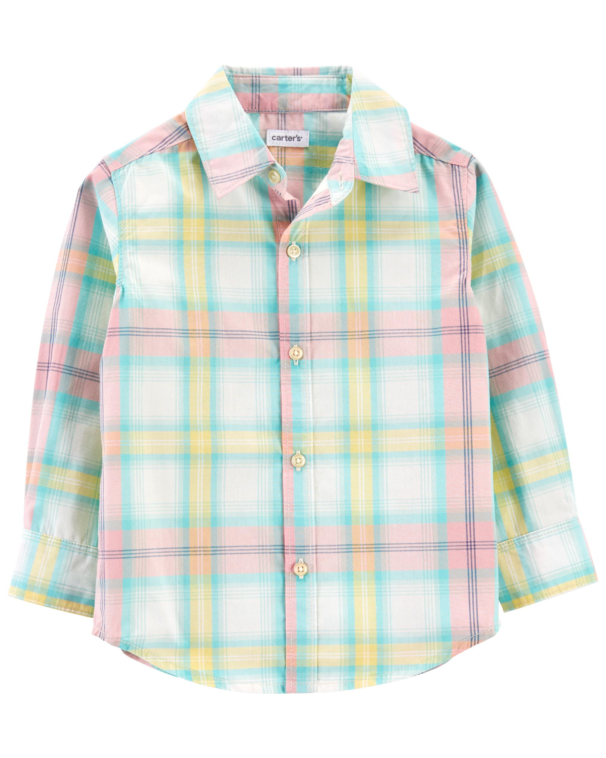 Baby Plaid Button-Front Shirt Carter's Oshkosh Canada - Main Image
