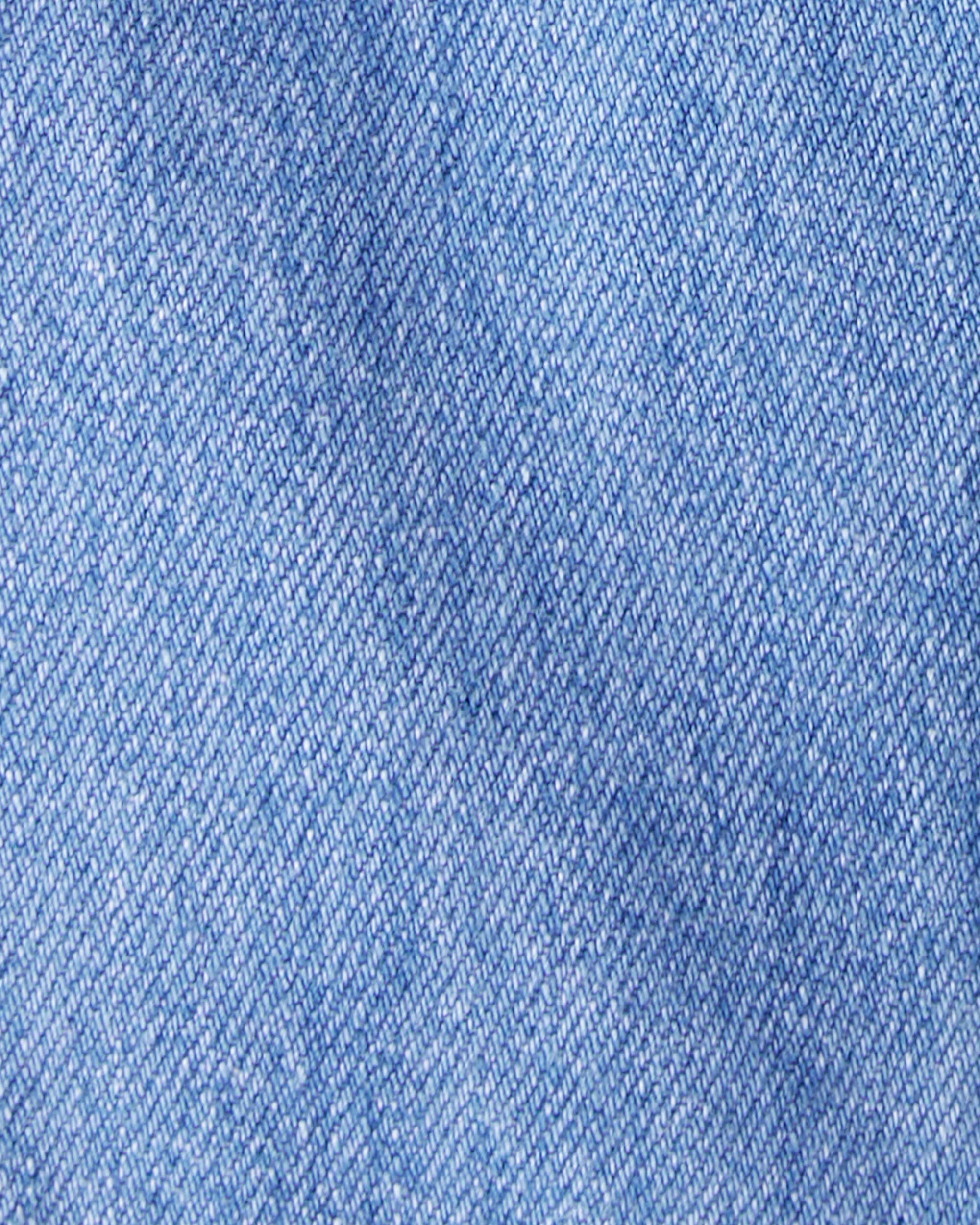 Baby Organic Cotton Chambray Cargo Pants