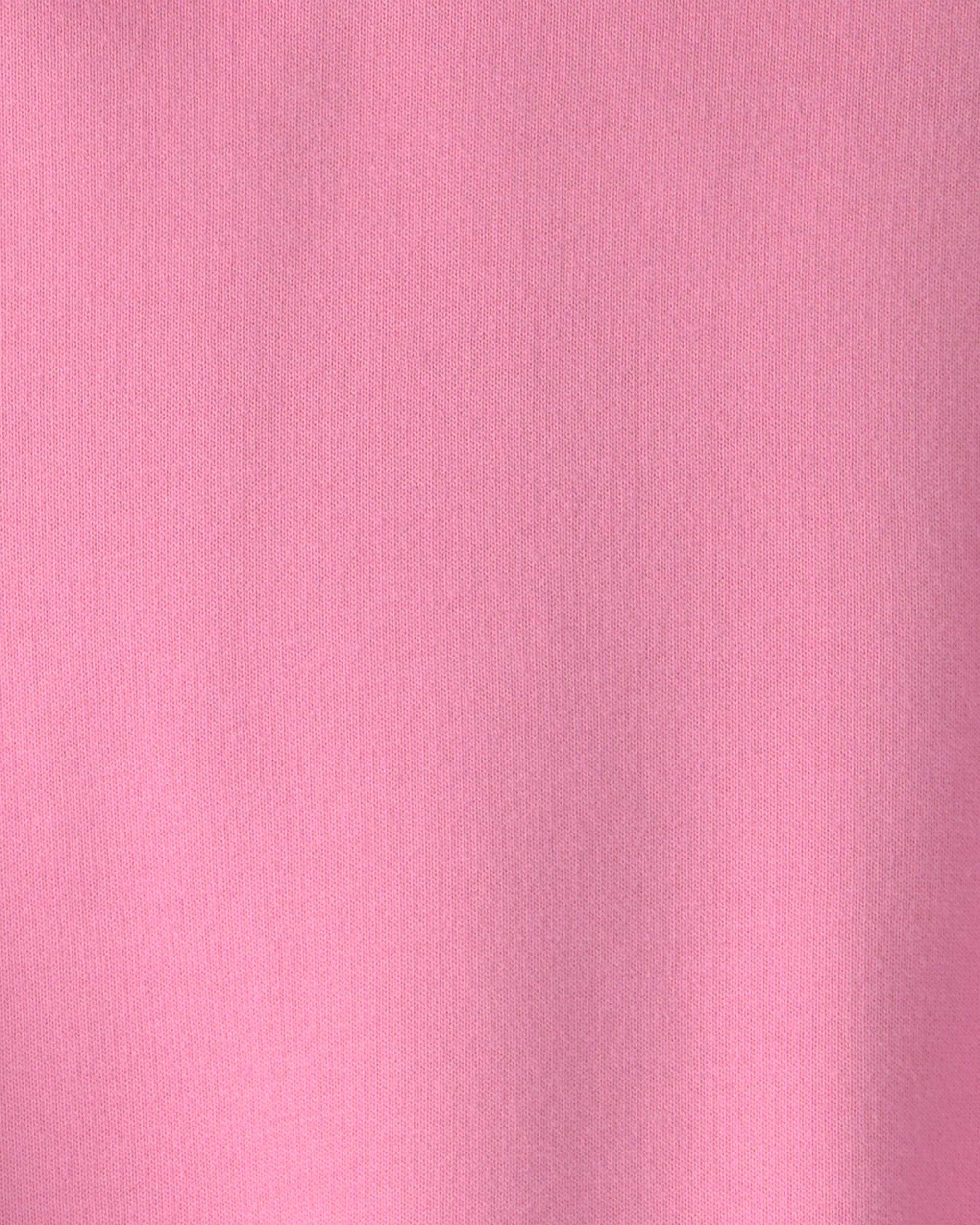 Girls French Terry Hoodie - Pink