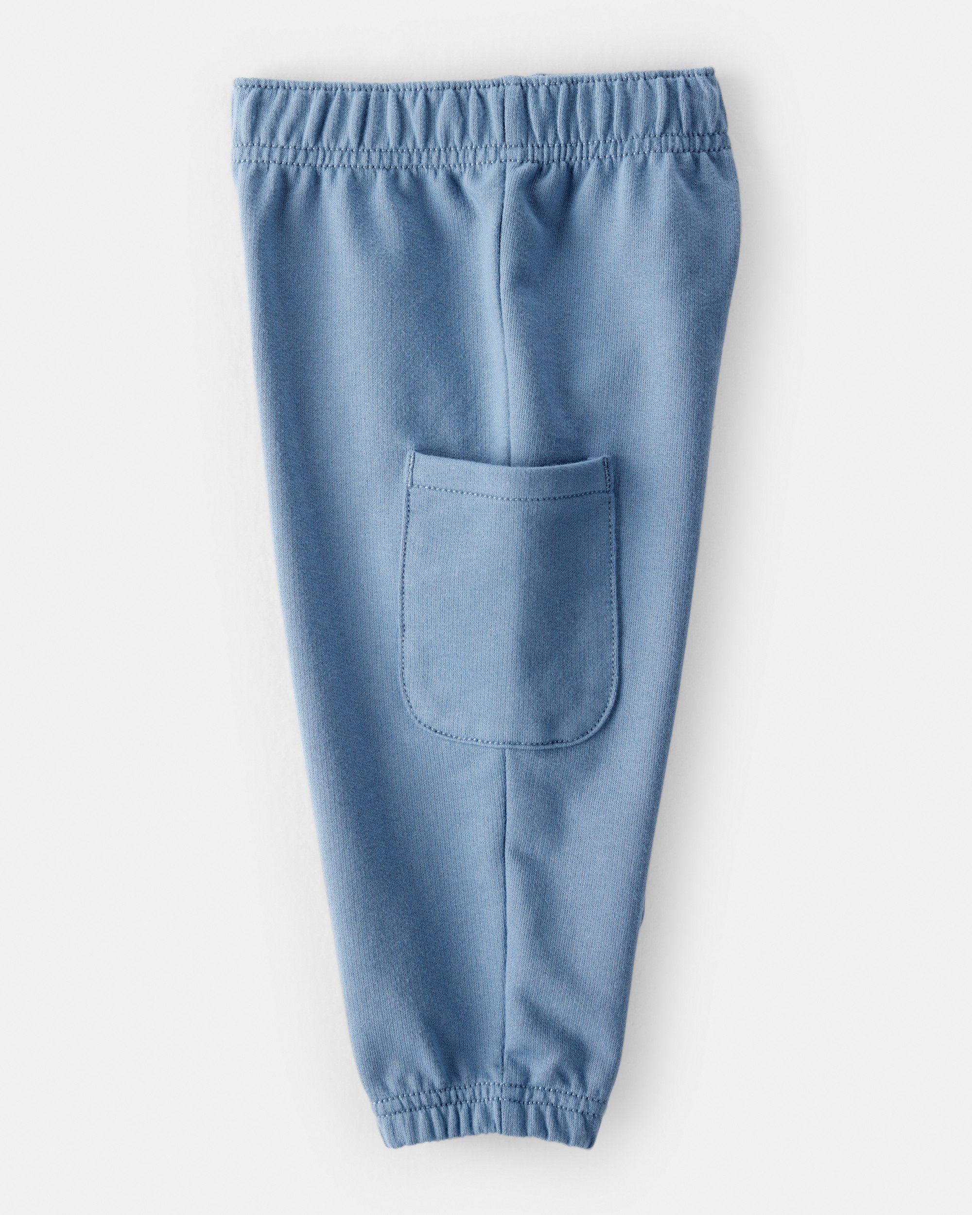 Baby Boy Striped French Terry Long-Sleeve Tee & Pant Set - Blue