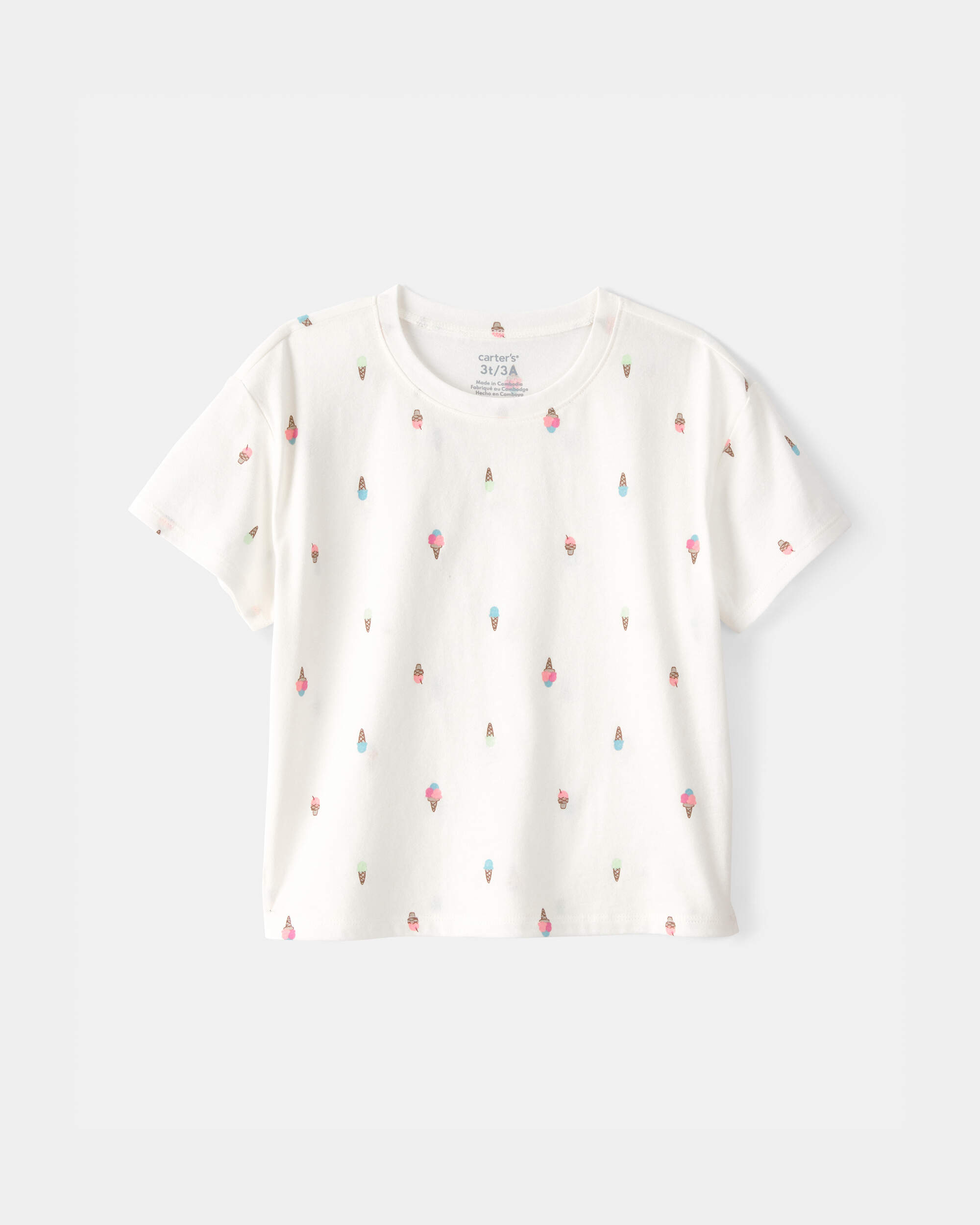 Toddler Girl Lemon Top - Ivory