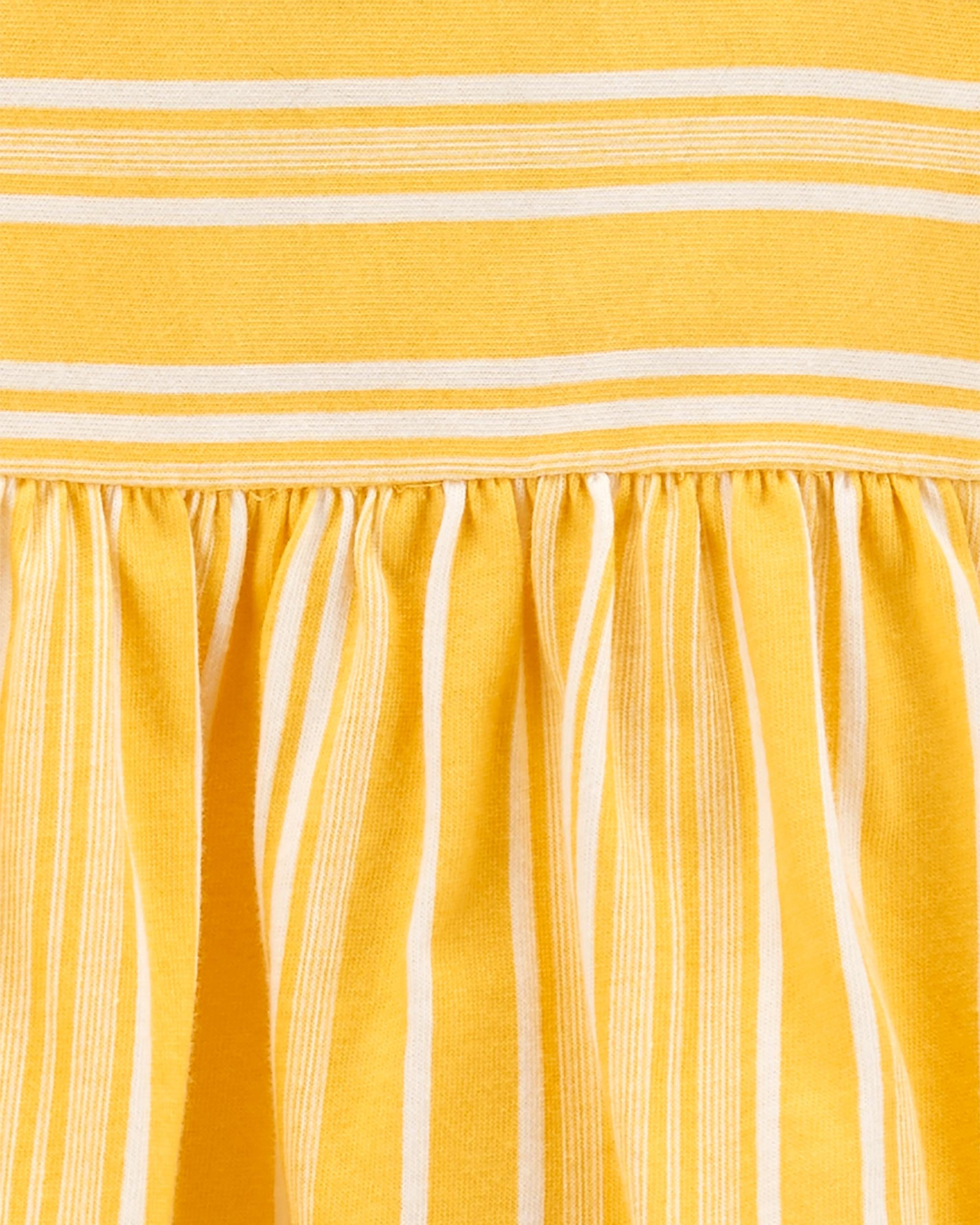 Carters striped top skirt dress