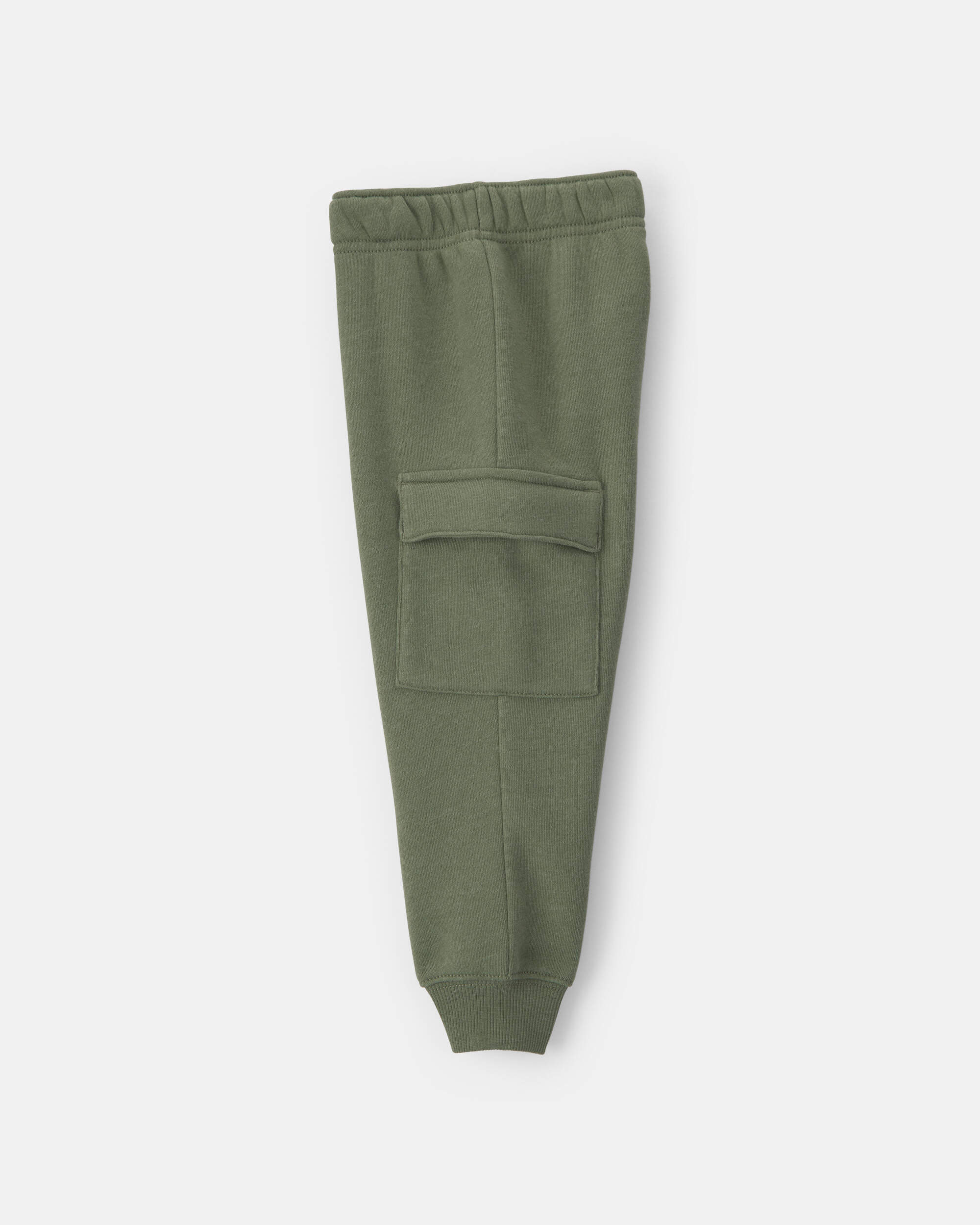 Baby Boy 2-Piece Fox Fleece Top & Pant Set - Grey/Olive Green