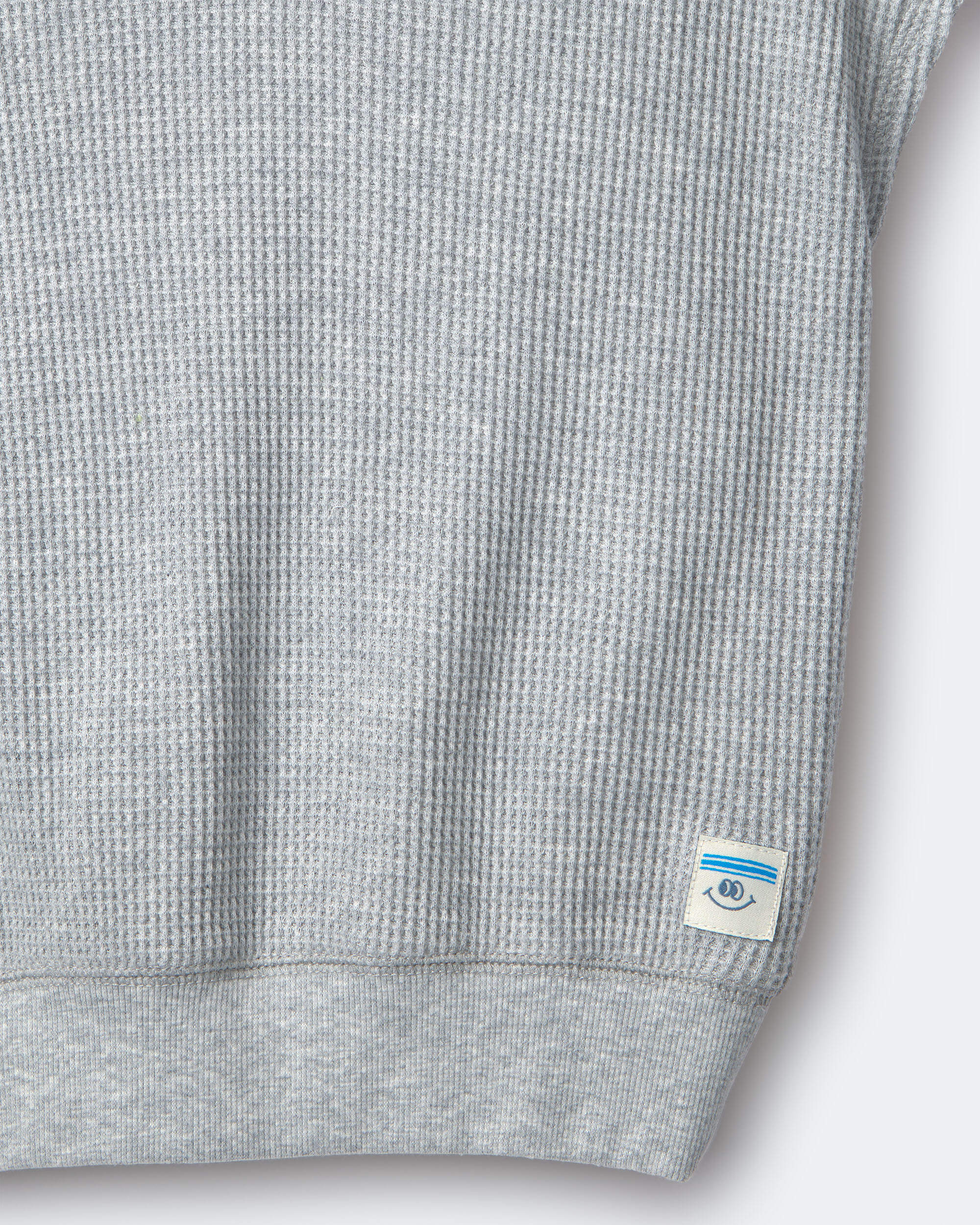 Toddler Waffle Knit Hooded Top - Heather Grey