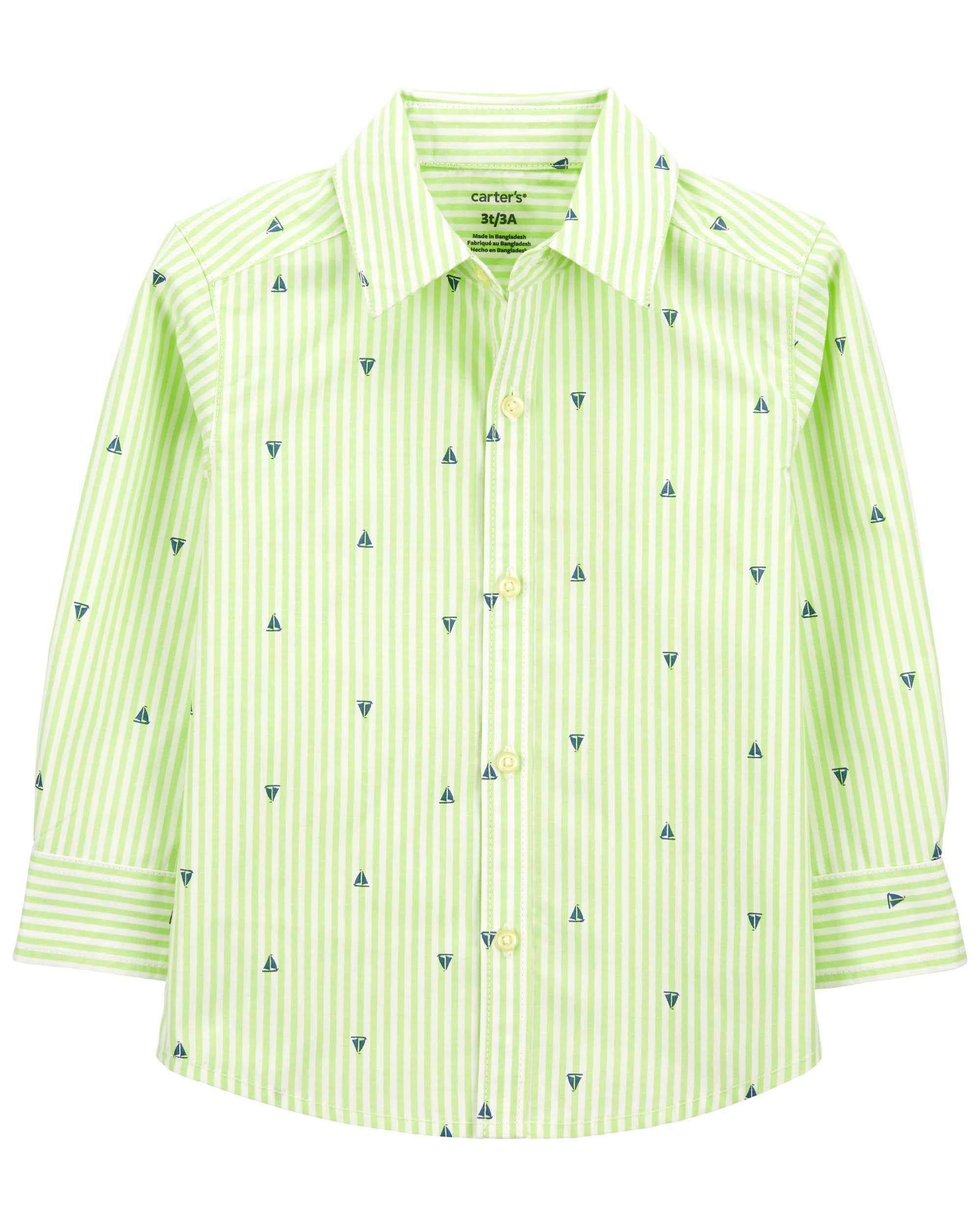 Boys green top hotsell