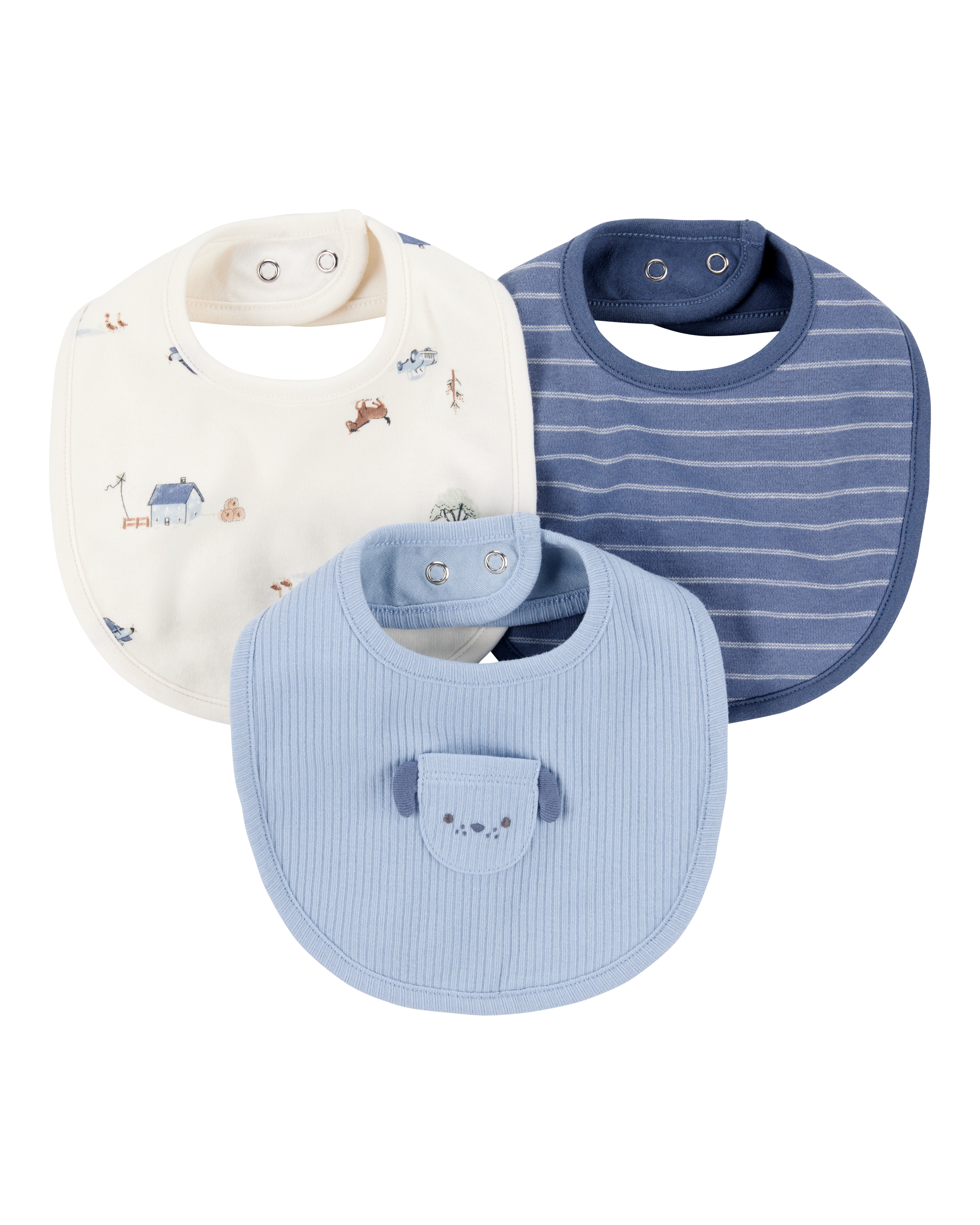 Baby 3-Pack Dog Bibs
