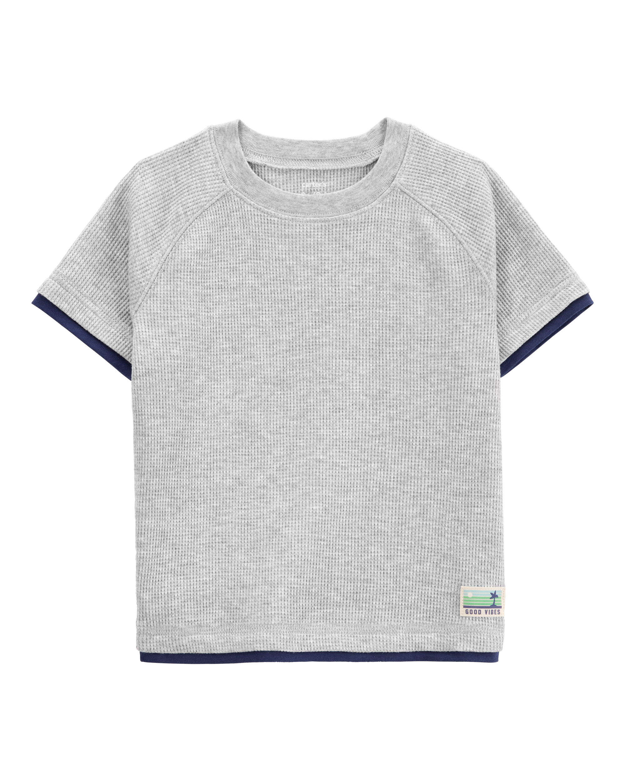Baby Short-Sleeve Waffle Knit Tee