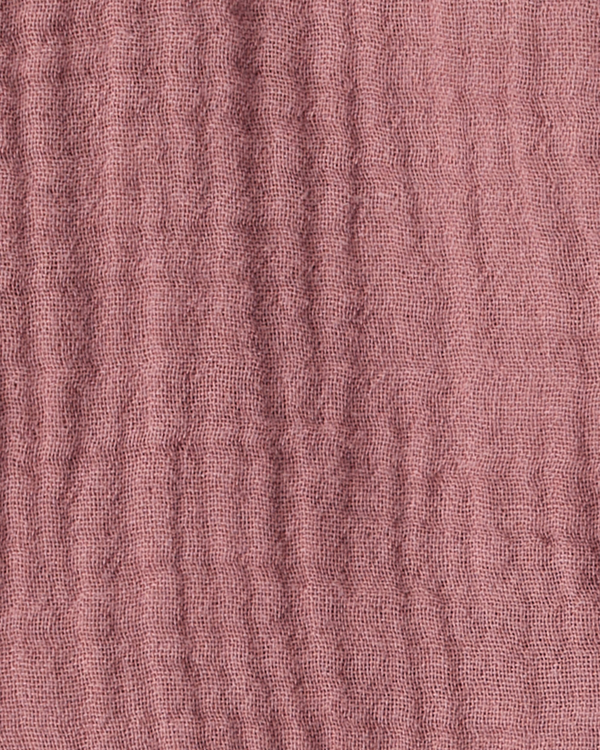 Baby Girl 3-Piece Acorn Print Short-Sleeve Dress Set - Pink