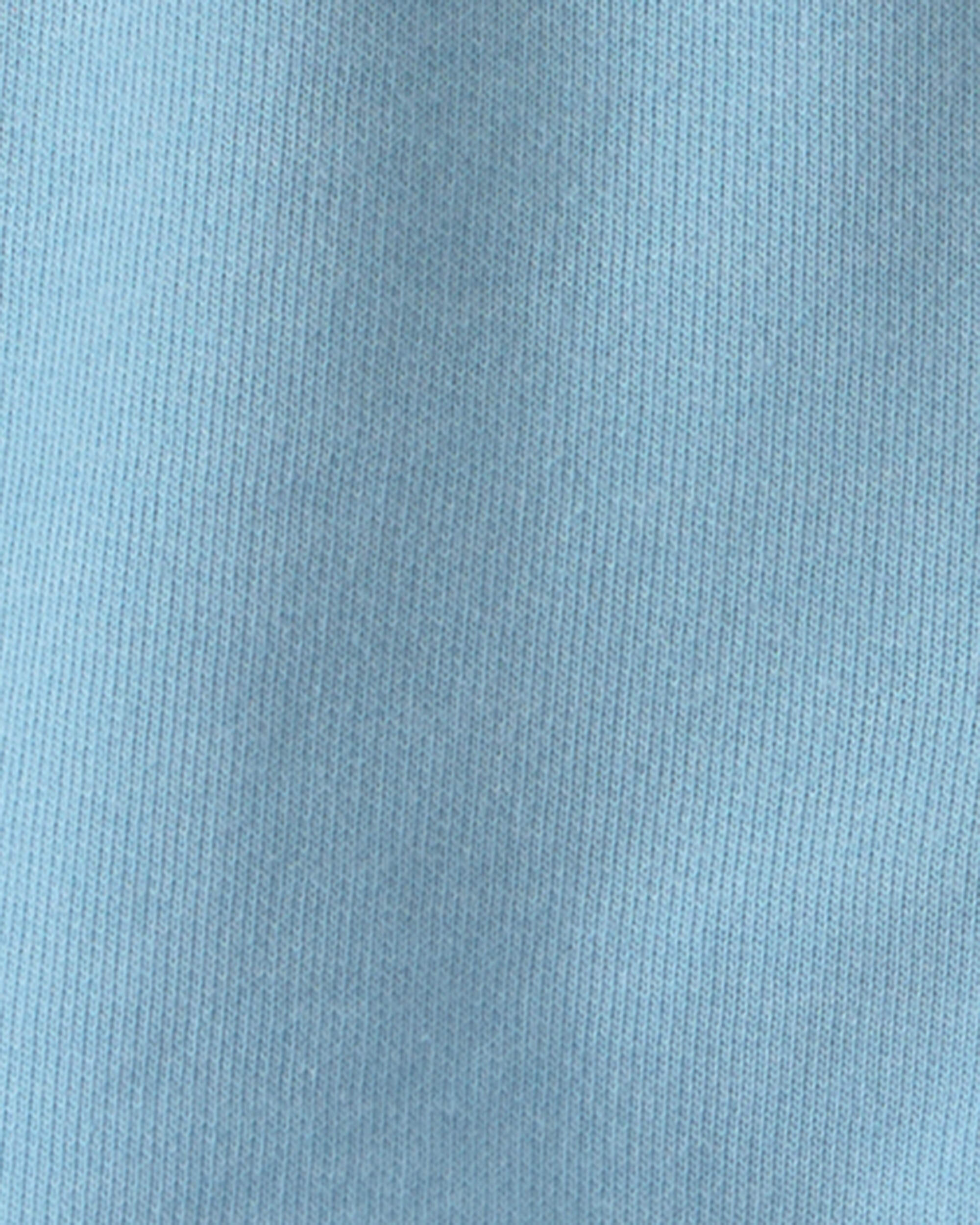 Baby Boy Shark French Terry Shorts - Blue