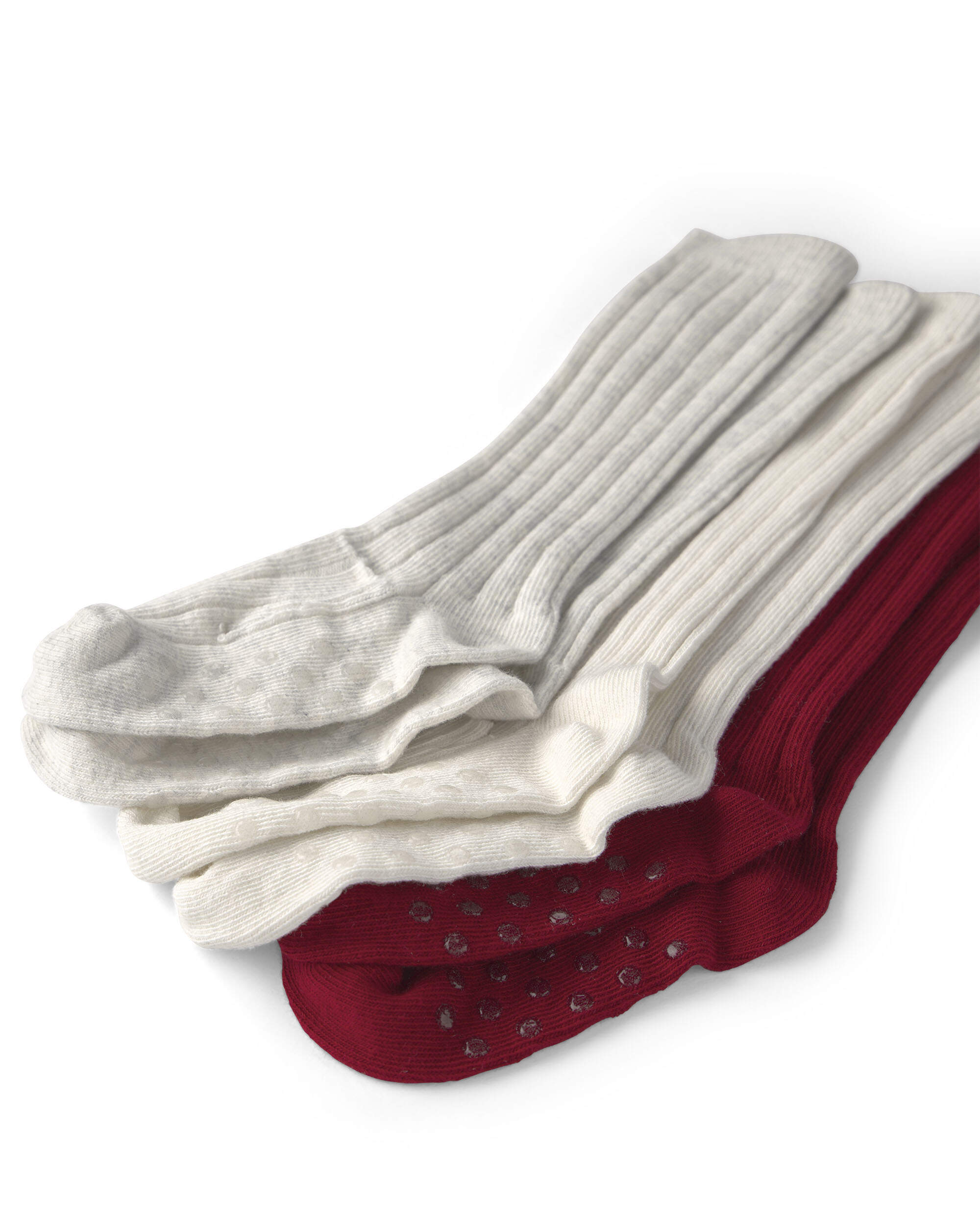 Toddler Girl 3-Pack No-Slip Knee-High Socks Made with Organic Cotton