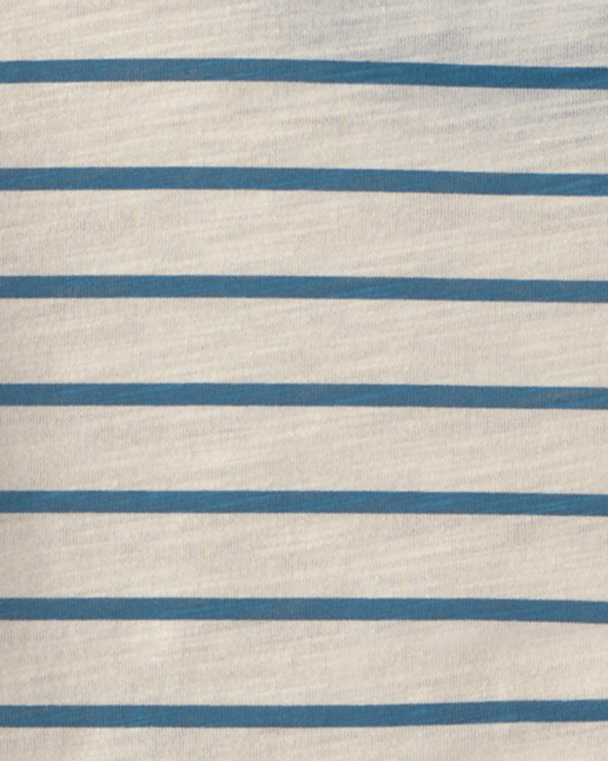 Toddler Boy 2-Piece Striped Short-Sleeve Top & Pant Set