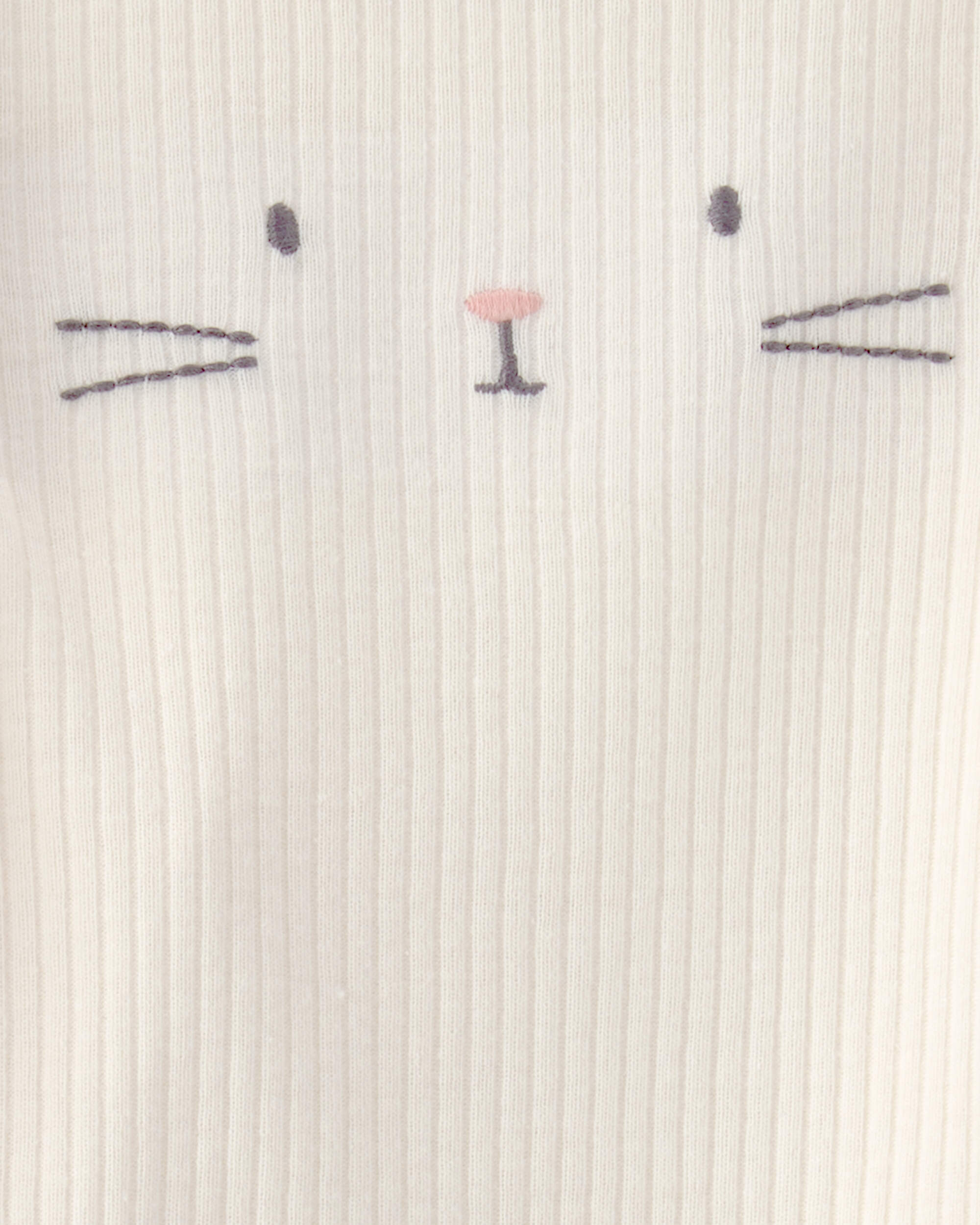 Baby 2-Piece Easter Bunny Rib Tee & Pant Set - Cream