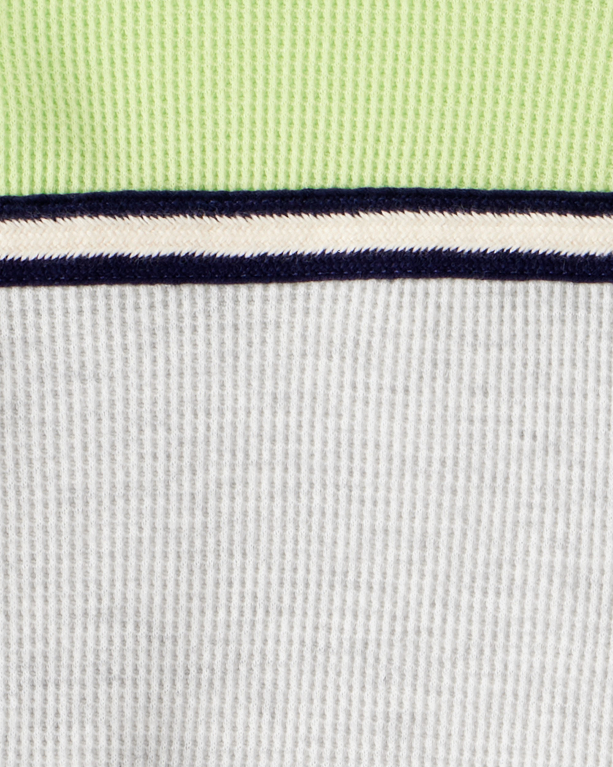 Boys Stripe Thermal Long-Sleeve T-Shirt - Grey