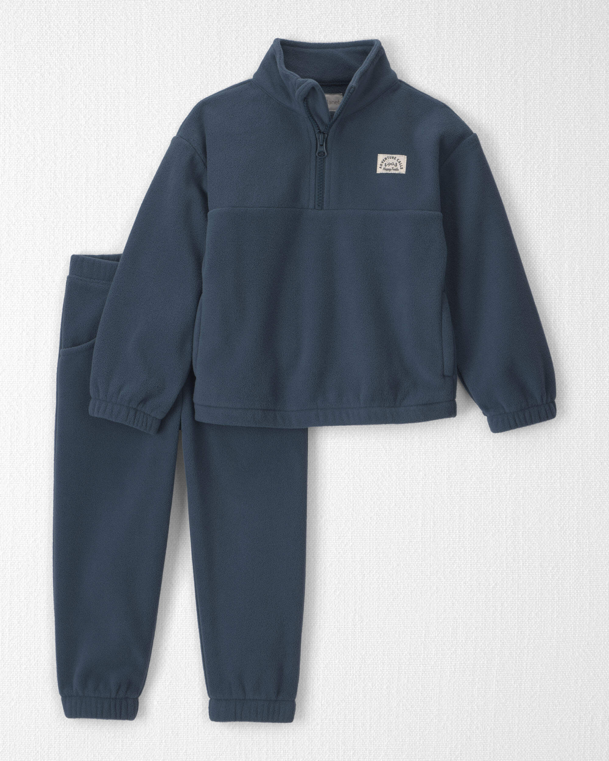 Toddler Boy 2-Piece Recycled Microfleece Top & Pant Set