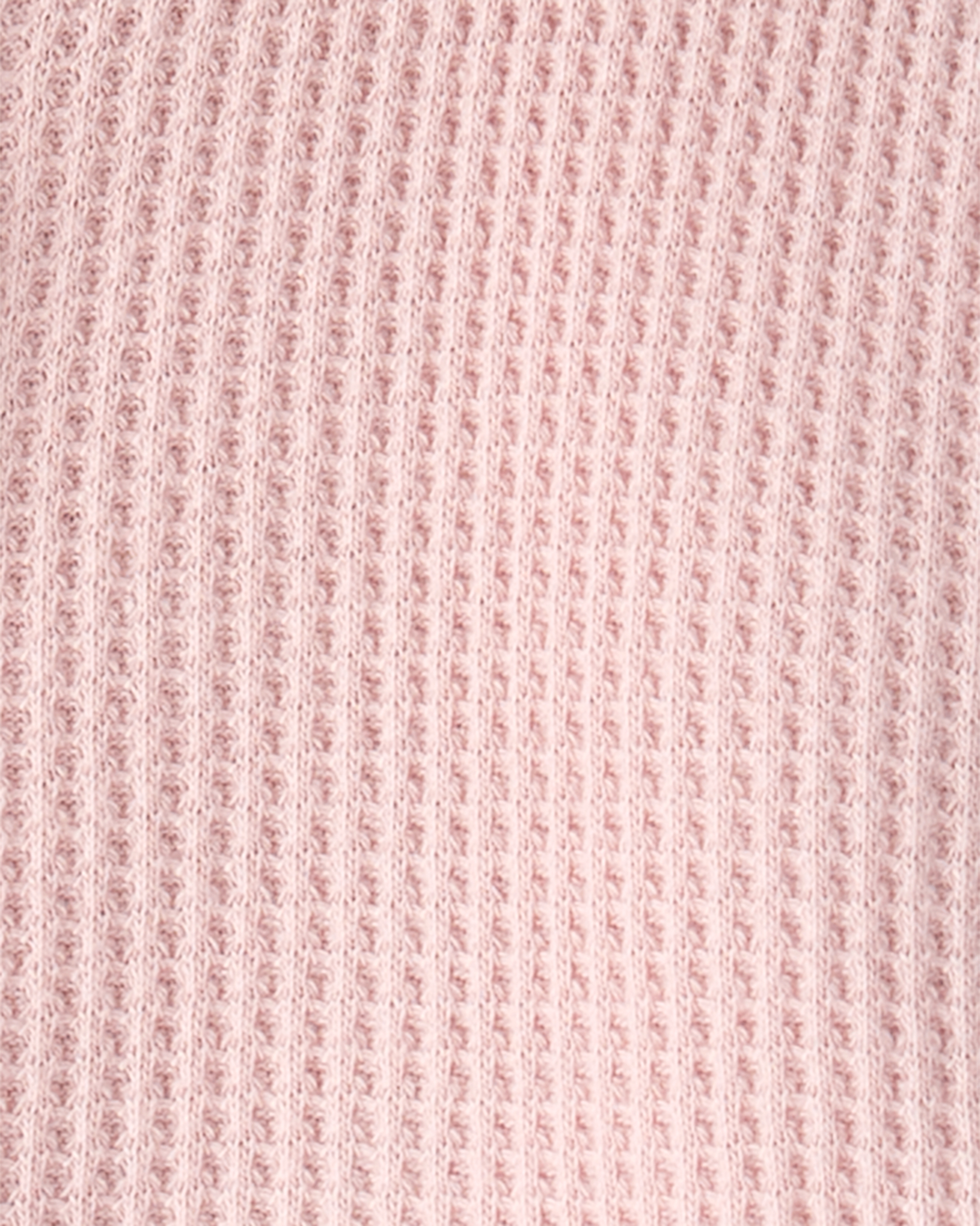 Baby Girl Waffle Knit Hooded Jacket Made with Organic Cotton