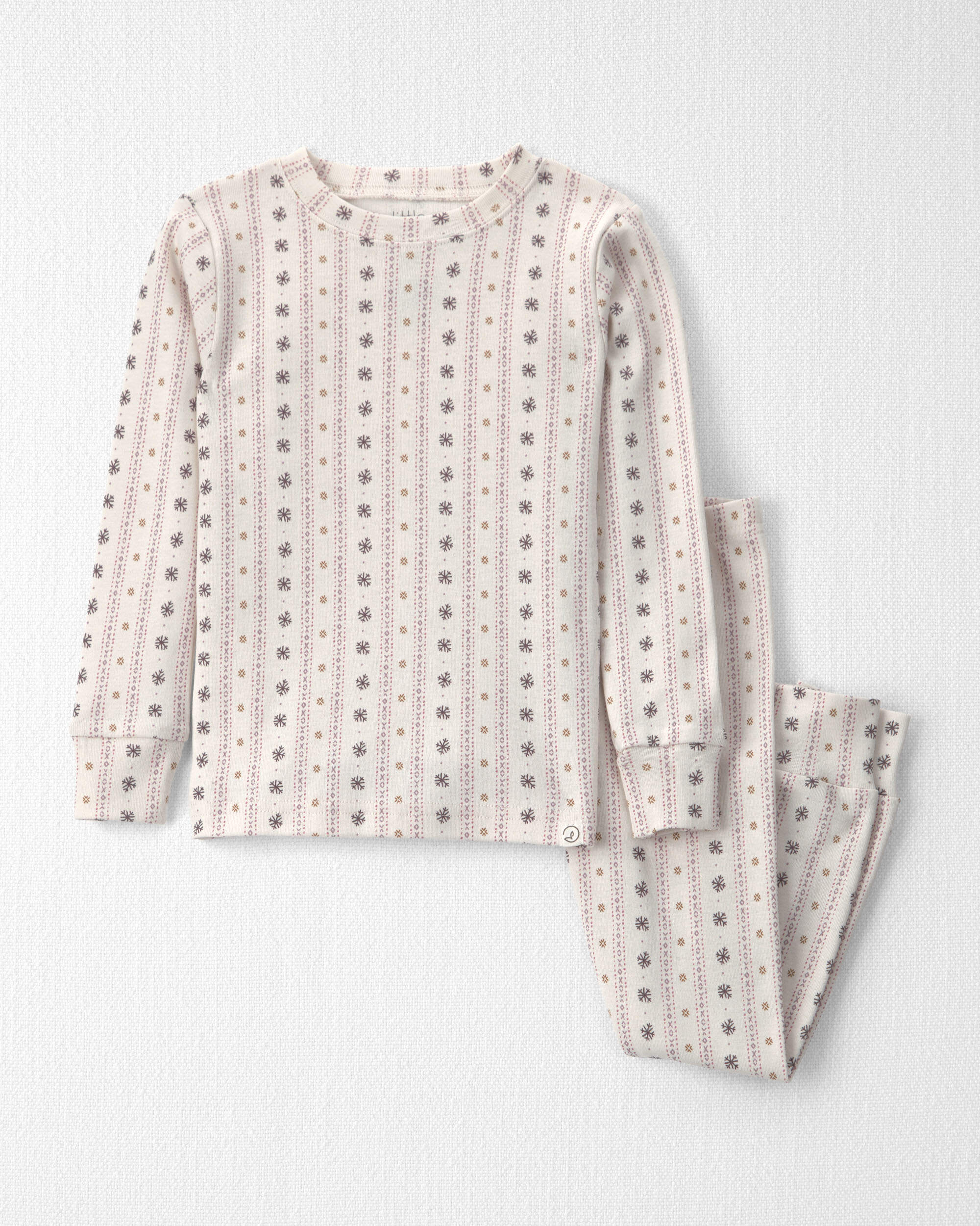 Toddler Girl 2-Piece Organic Cotton Pointelle Pyjamas