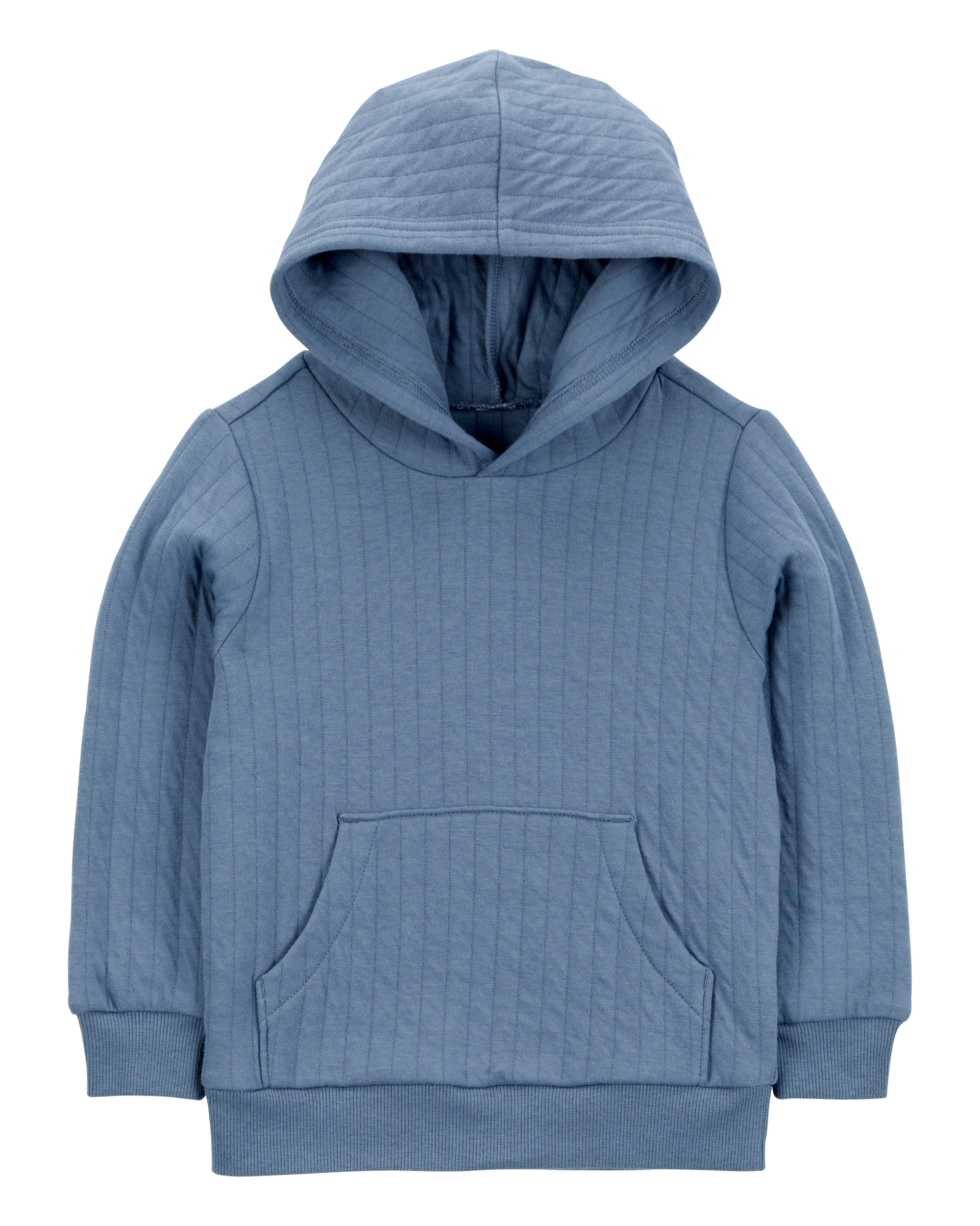 Toddler Hooded Doubleknit Pullover - Blue