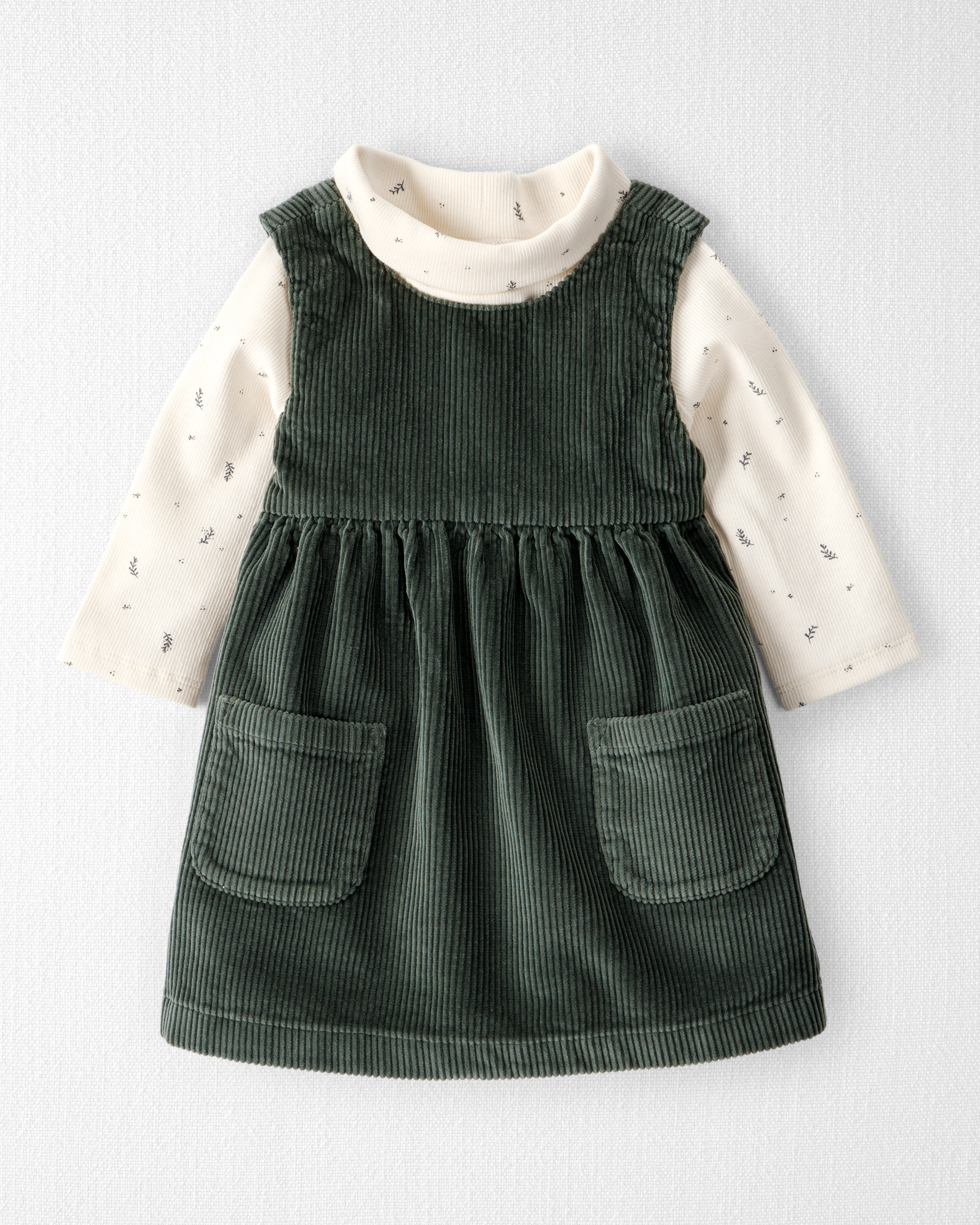 Baby Girl 2-Piece Organic Cotton Jumper Set