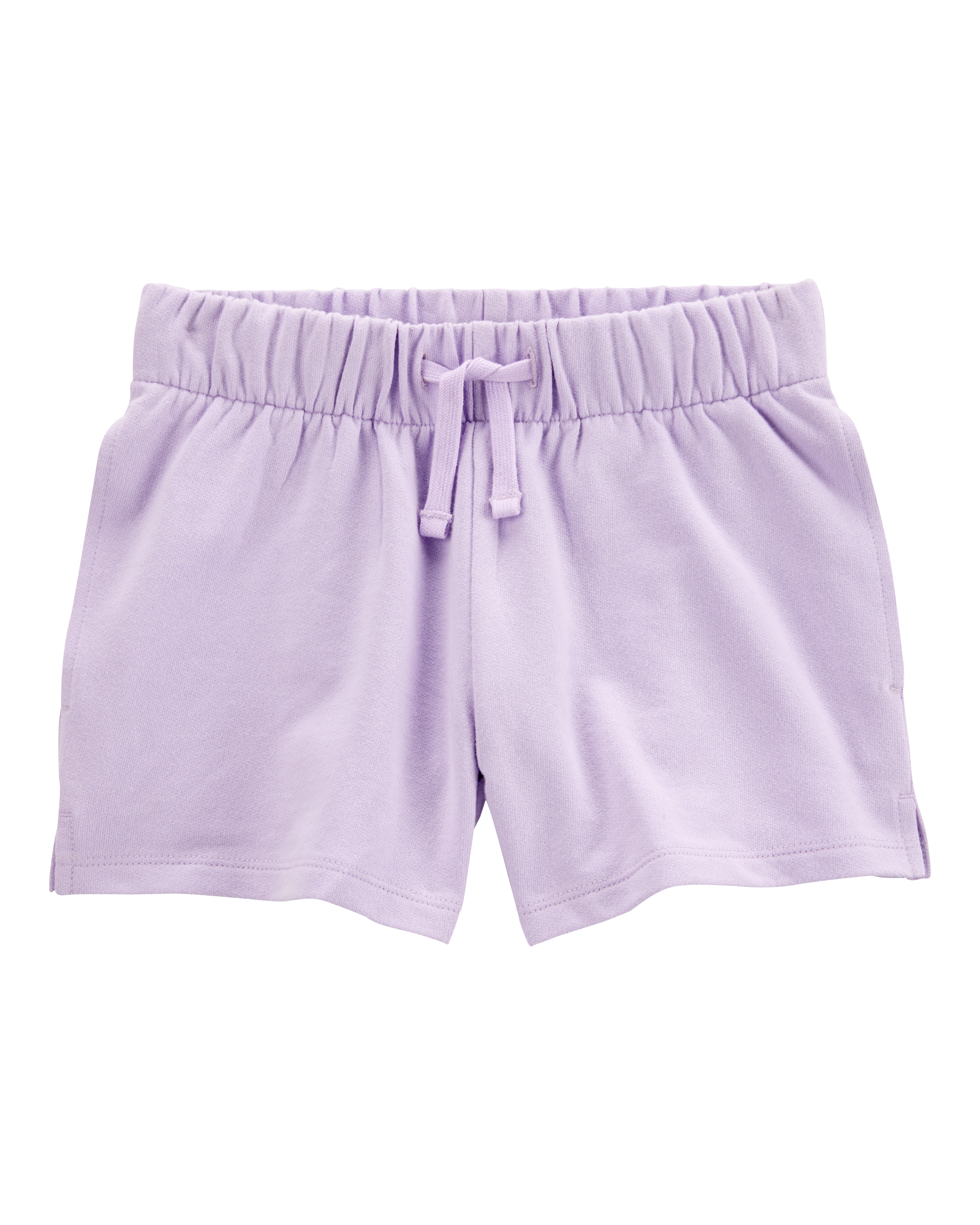 Kid Pull-On French Terry Shorts - Purple