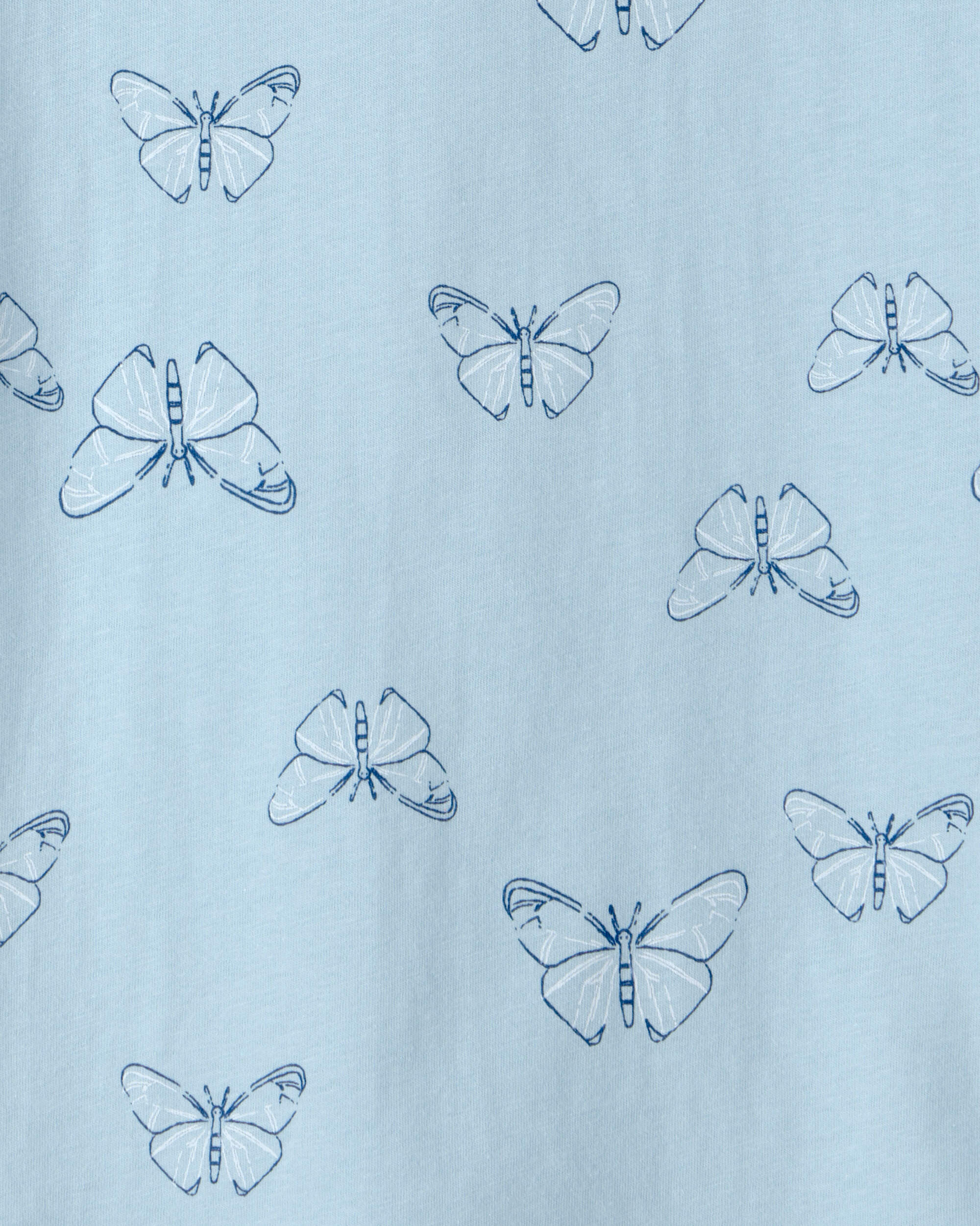Girls Butterfly Top - Blue