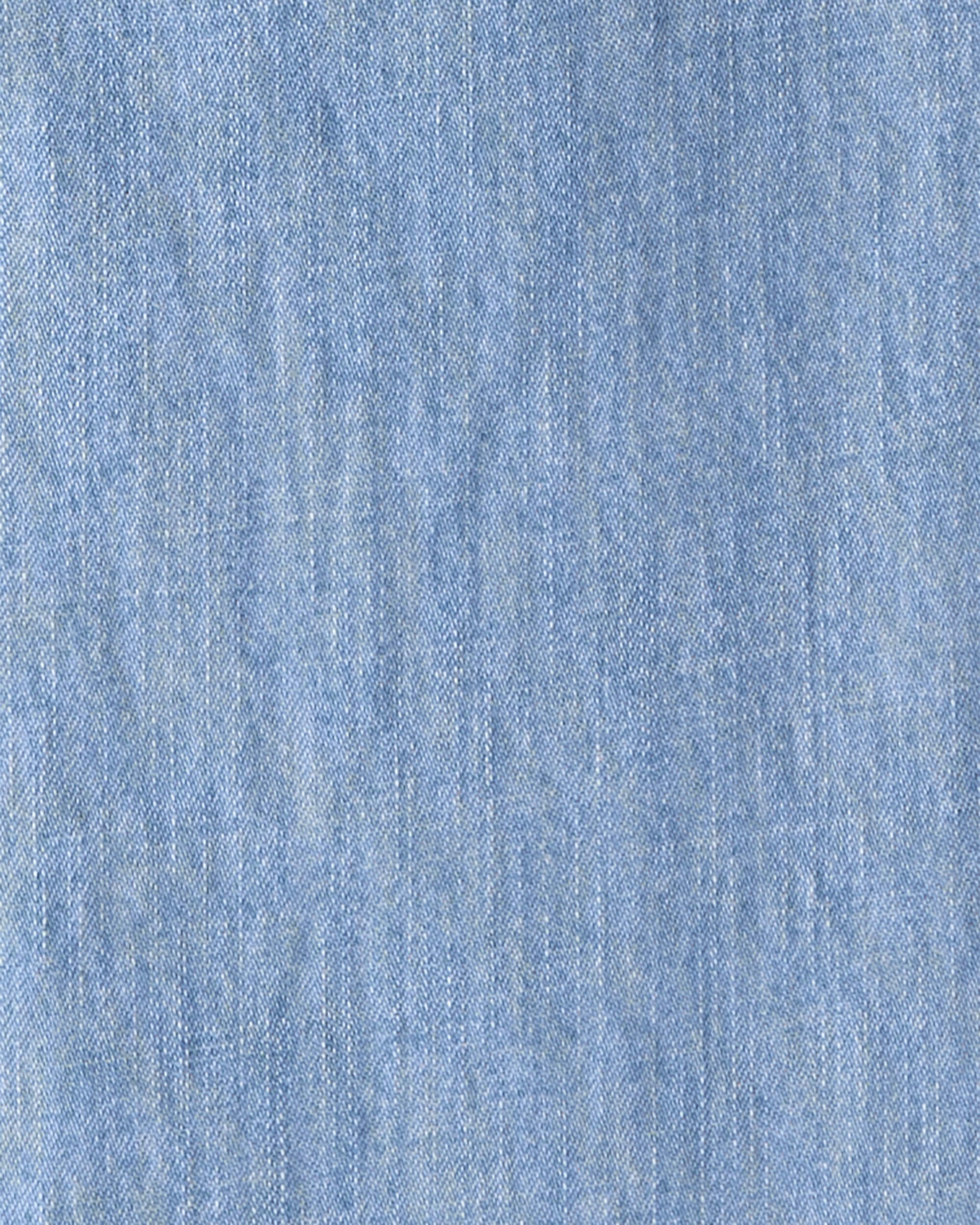 Kid Organic Cotton Chambray Pants