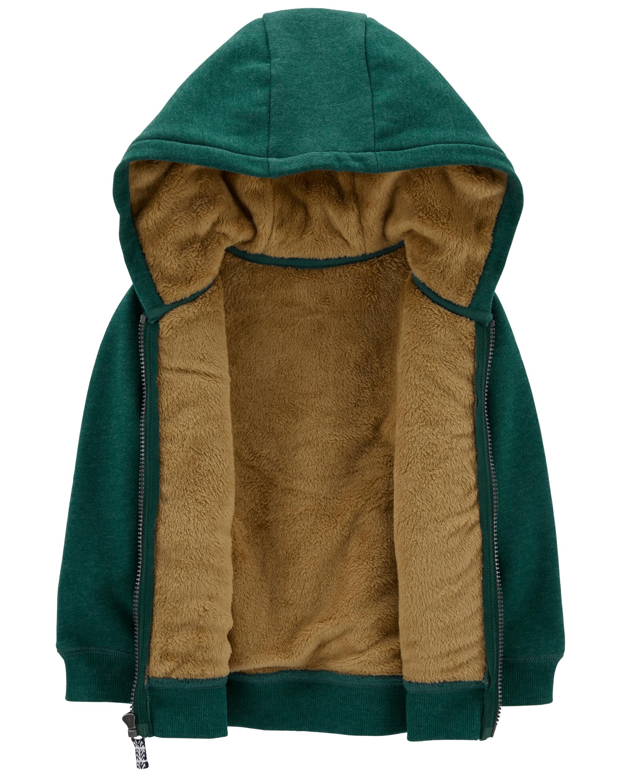 Fleece lined hoodie boys best sale
