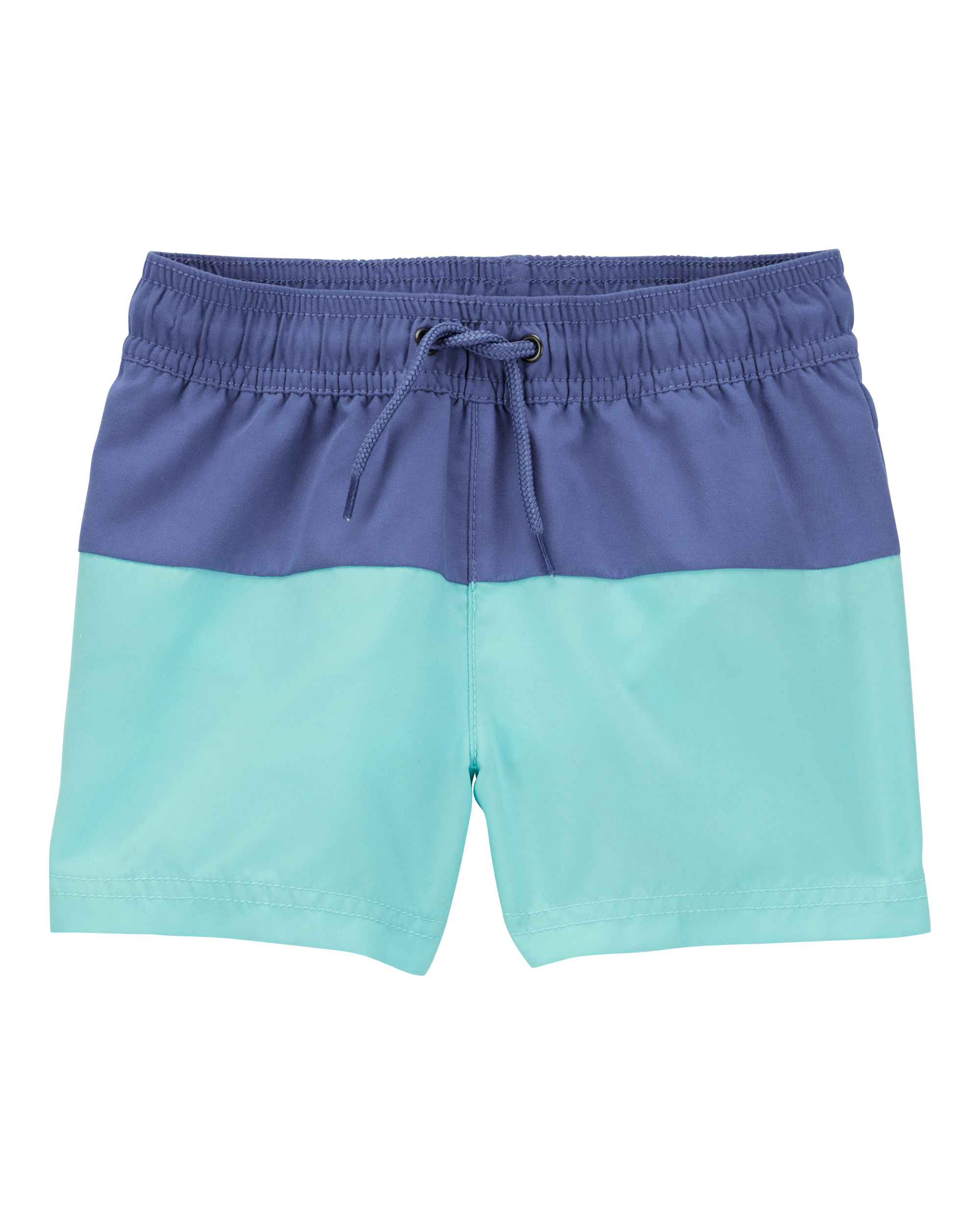 Toddler Colourblock Swim Trunks - Green/Blue