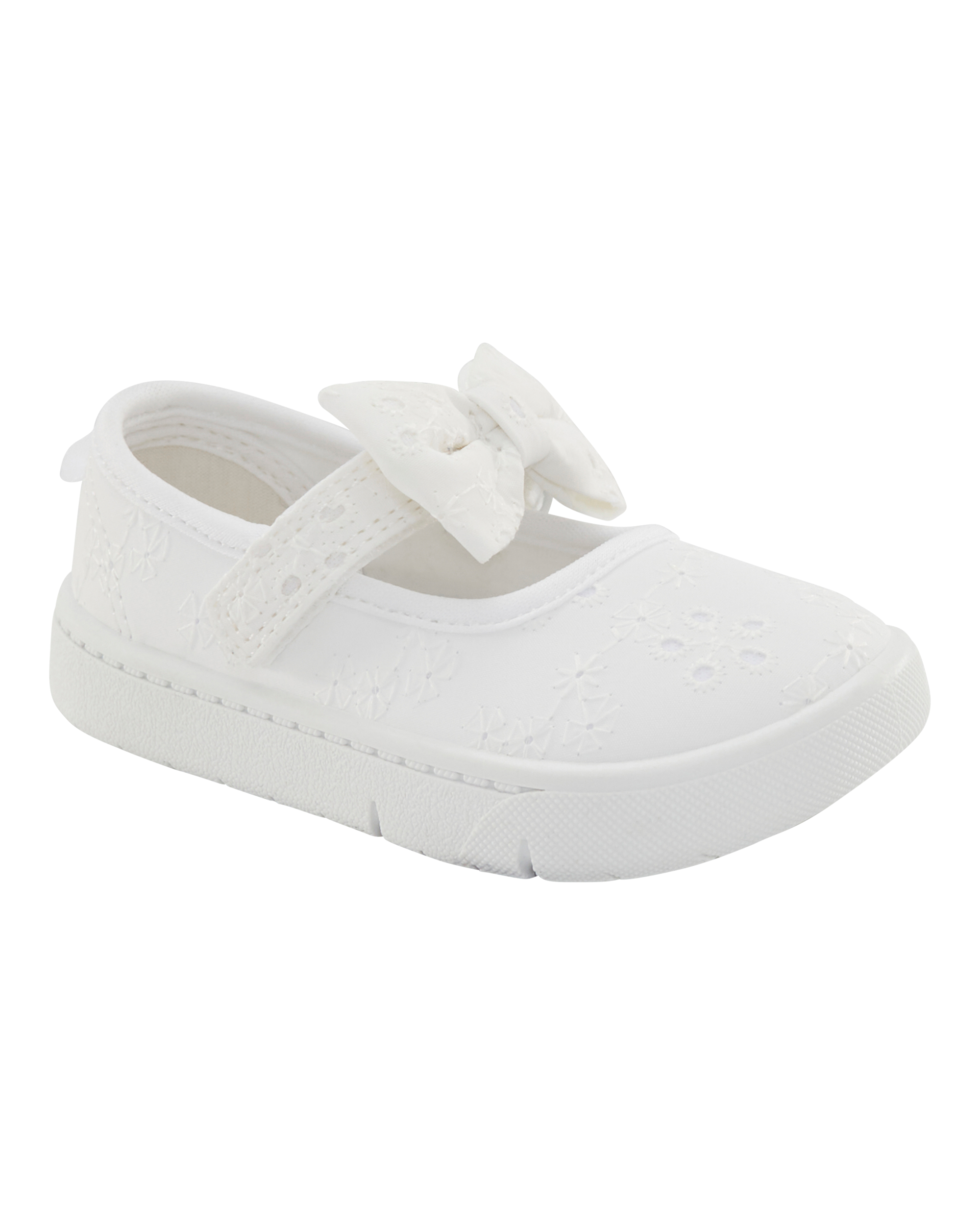 Baby  Every Step® First Walker Eyelet Mary Jane Sneakers - White